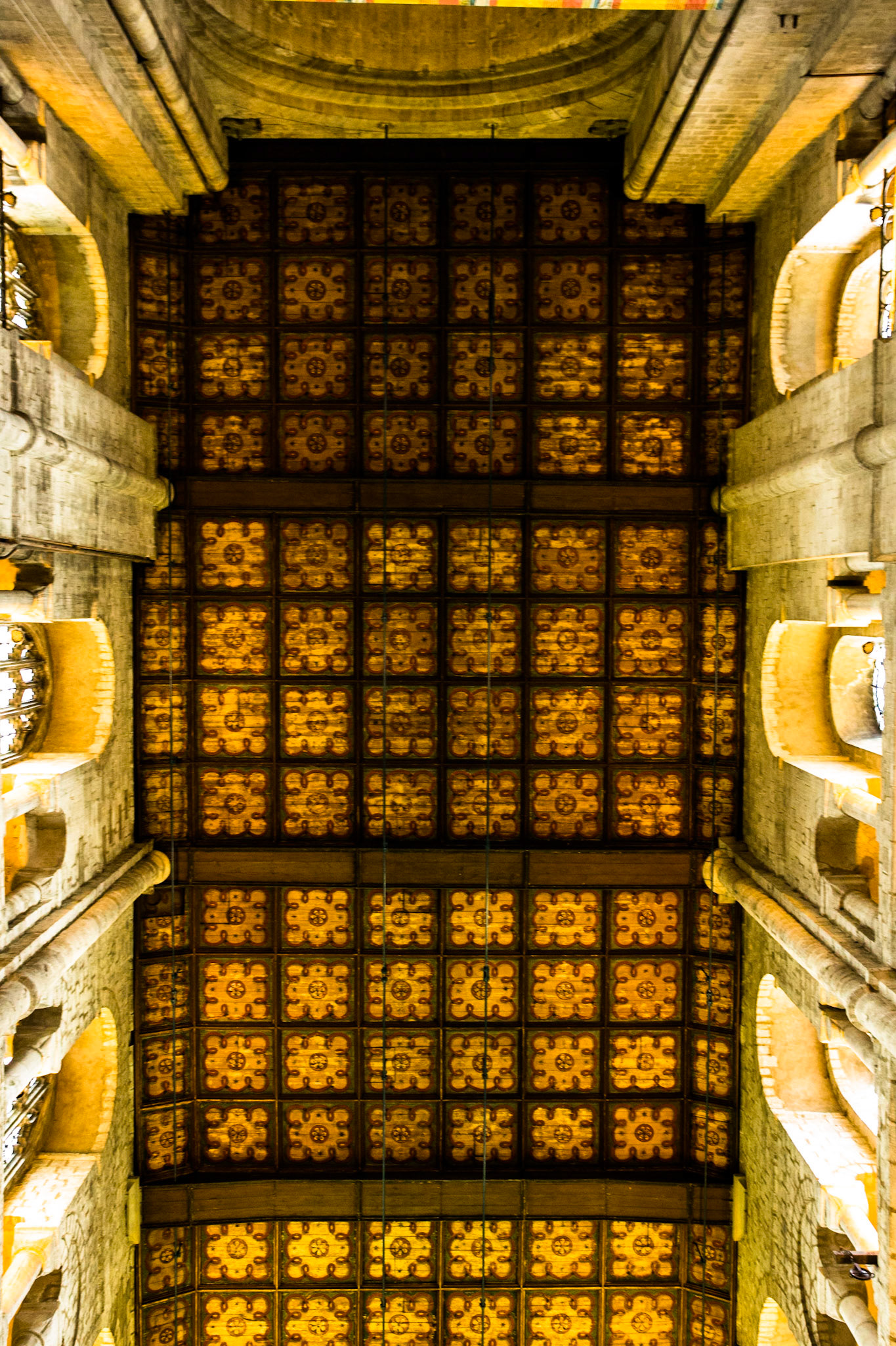 Winchester Cathedral, founded in 642, in Winchester, Hampshire, England