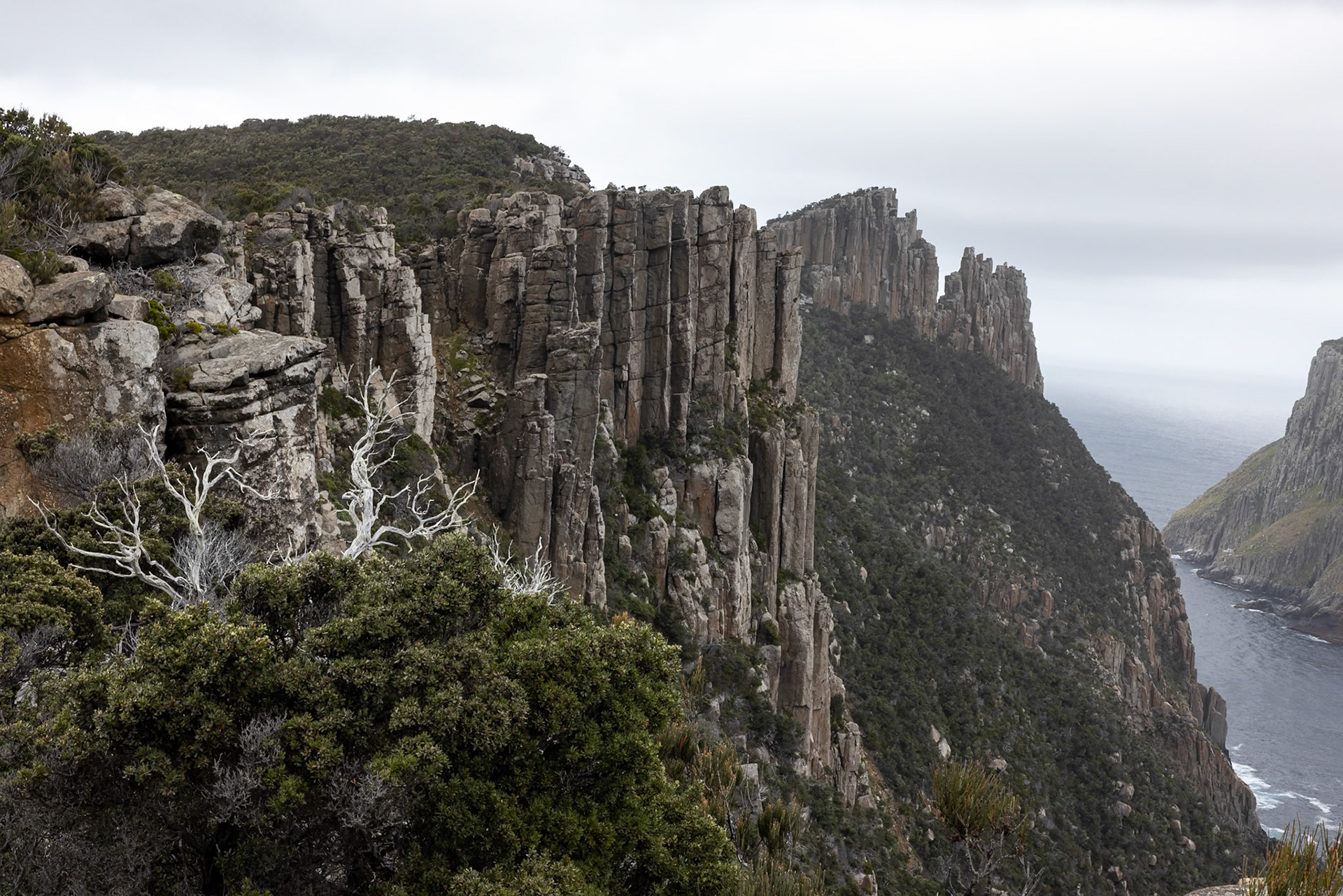 Three Capes Track, Cape Pillar Lodge to Cape Pillar and return, Tasmania