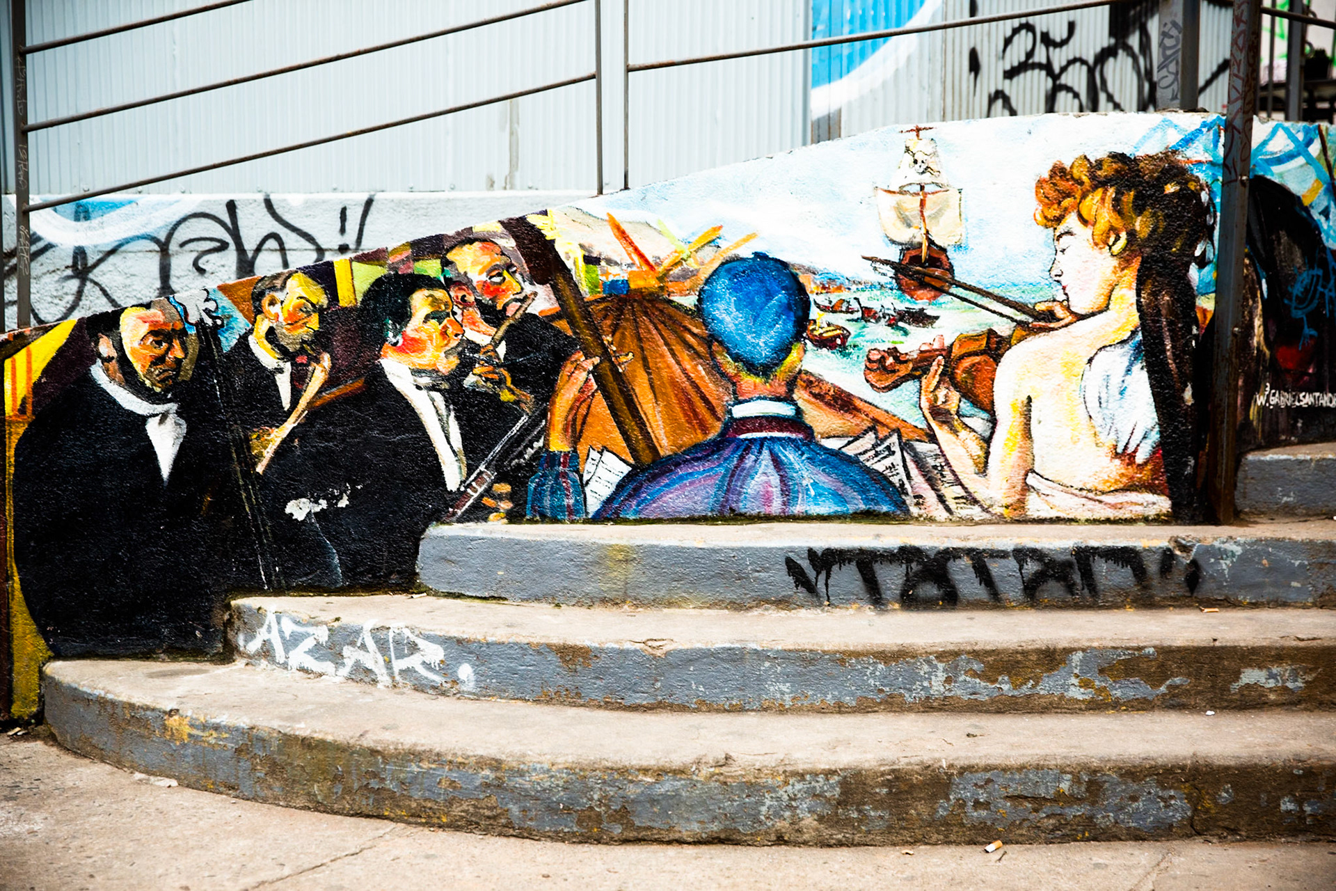 Street art, Valparaiso, Chile