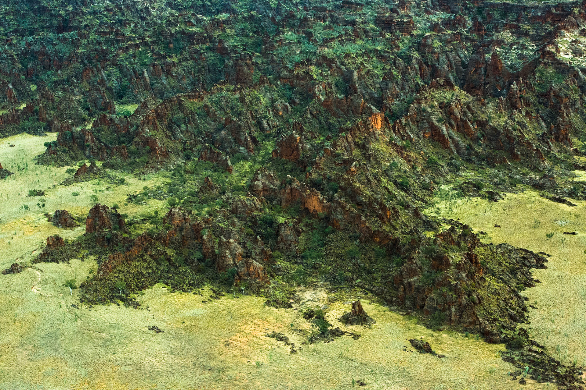 Aerial view, El Questro to the Bungle Bungles, West Australia