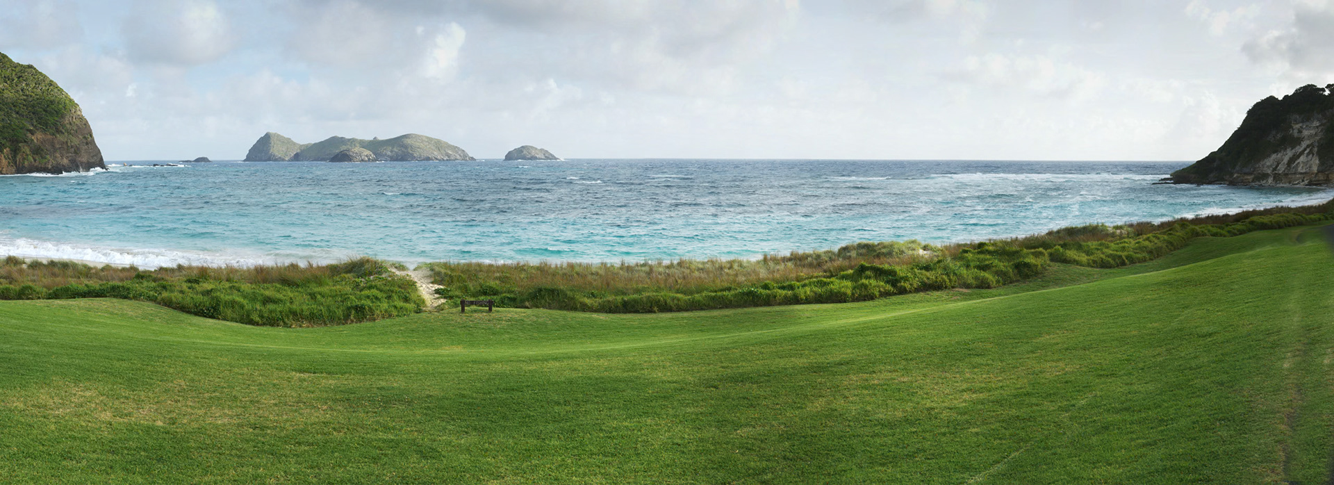 Panorama of Ned's Beach, Lord Howe Island