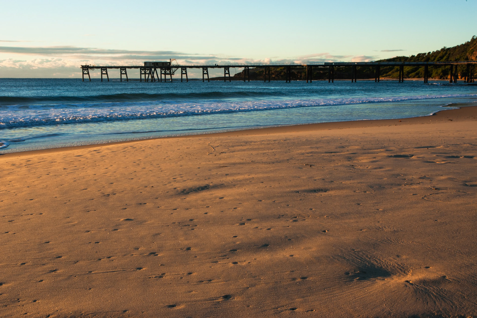 Catherine Hill Bay, an historic site of a disused coal loader
