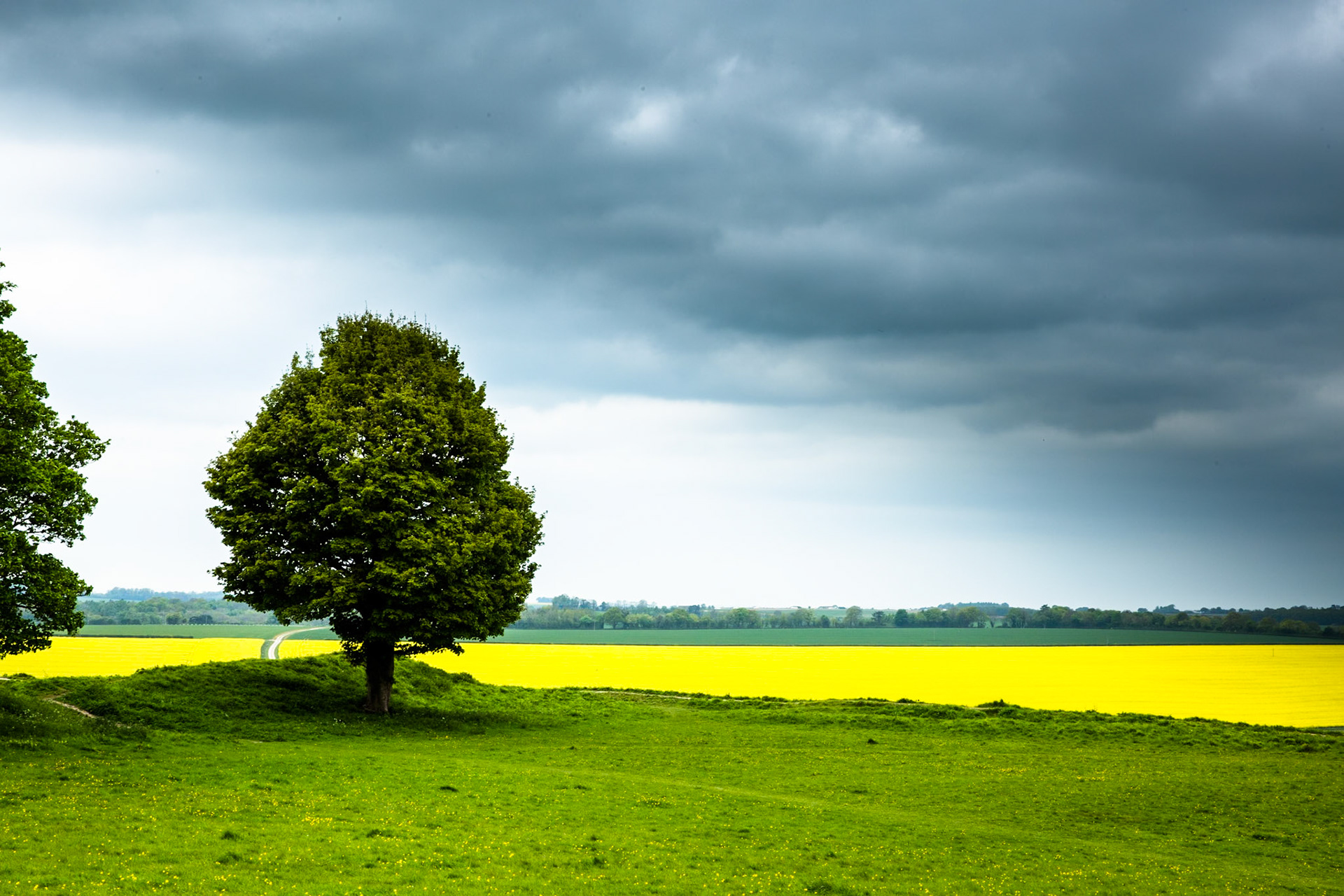 Old Sarum, is the site of the earliest settlement of Salisbury in Wiltshire, England. The hilltop shows evidence of Neolithic settlement as early as 3000BC. Stonehenge is nearby.