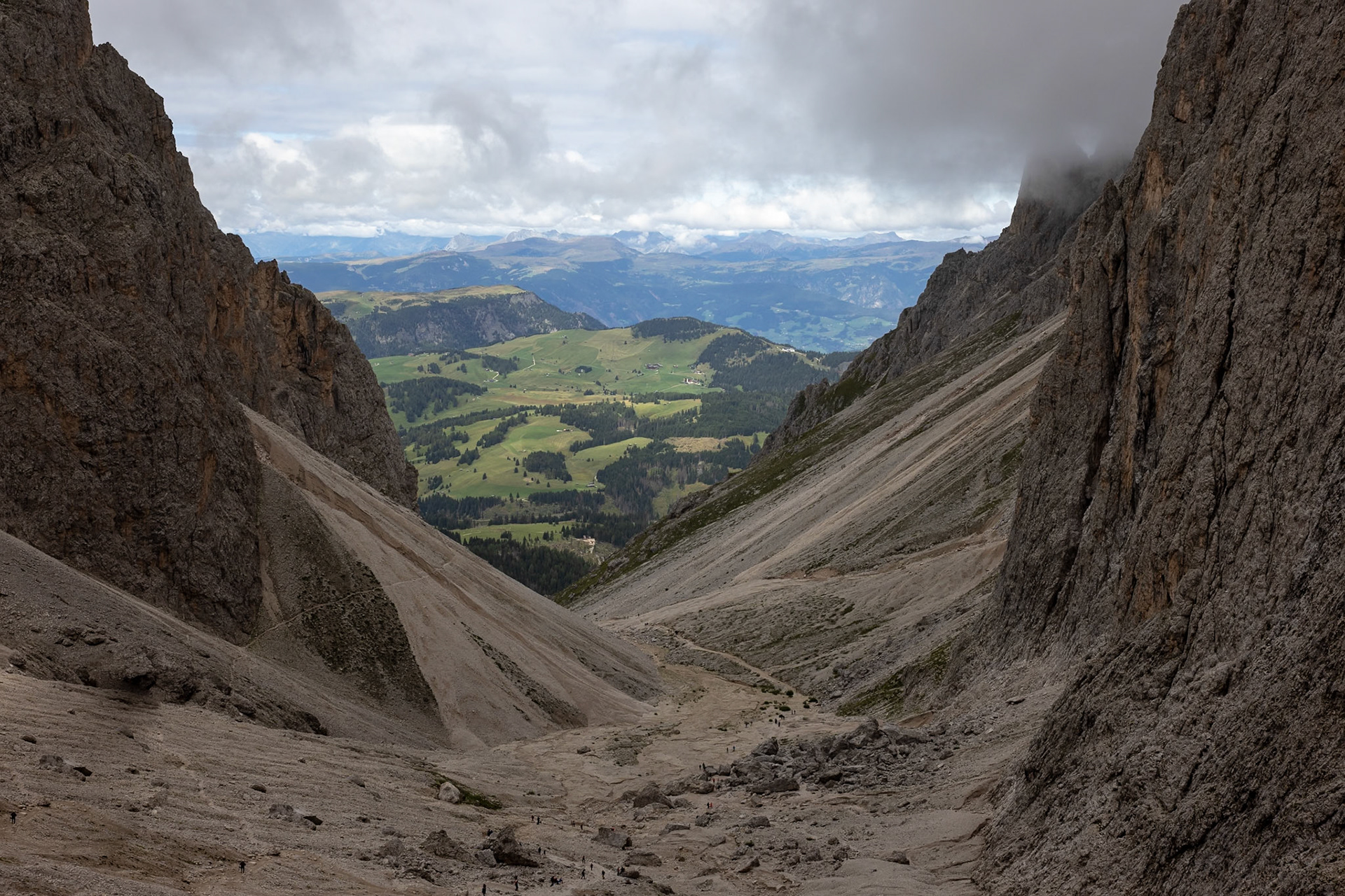 Passo Sella, Sassolungo, Selva di Val Gardena, Dolomites, South Tyrol, Italy