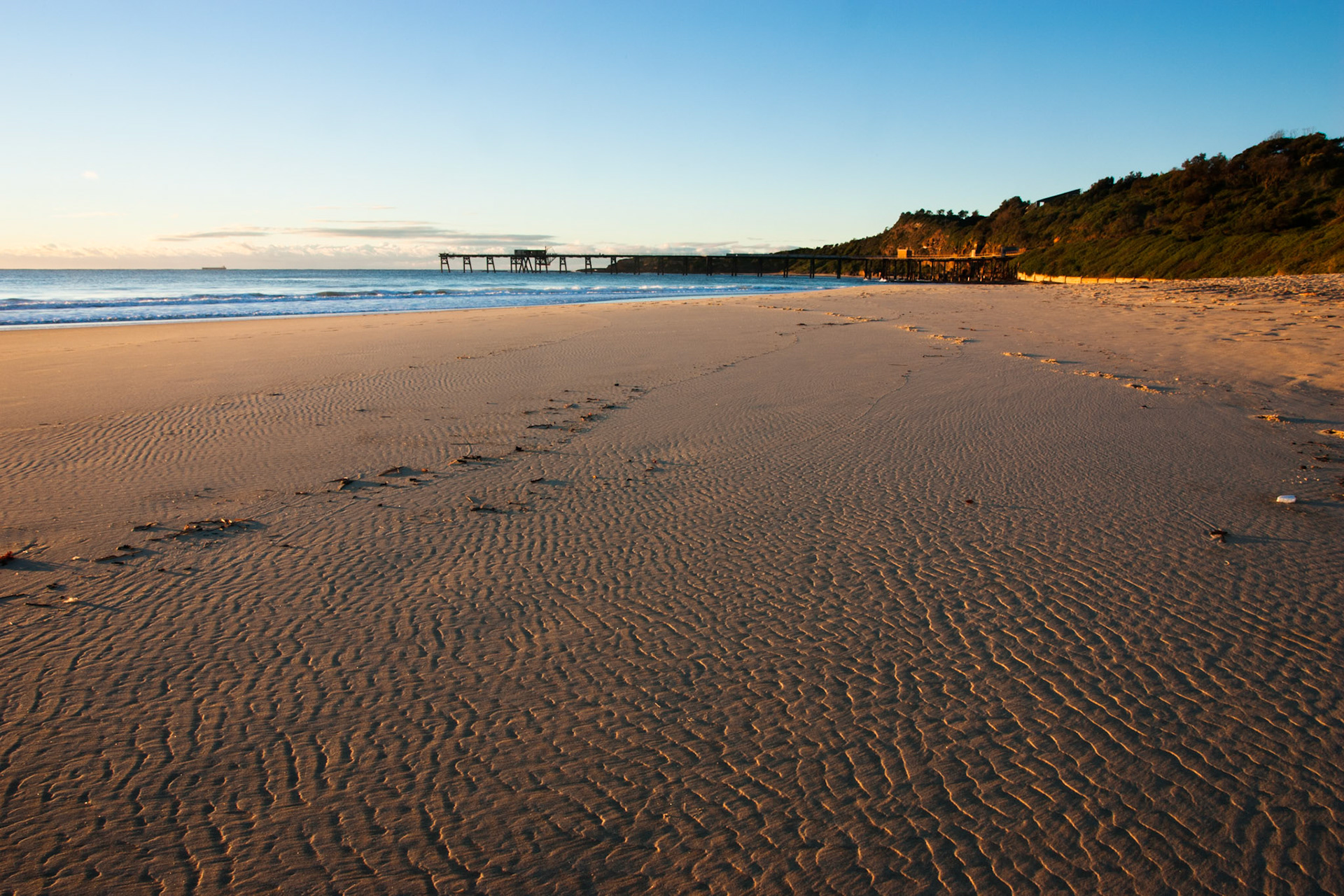 Catherine Hill Bay, an historic site of a disused coal loader