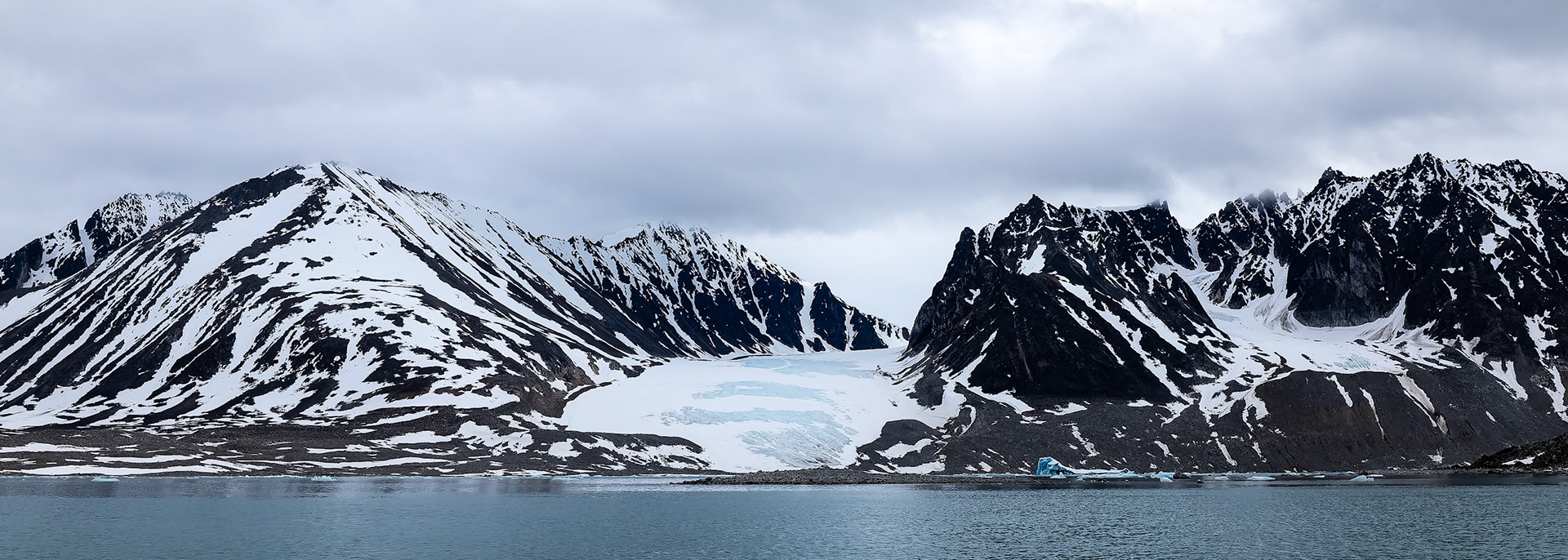 Landscape, Magdelena Fjord, Svalbard, Norway