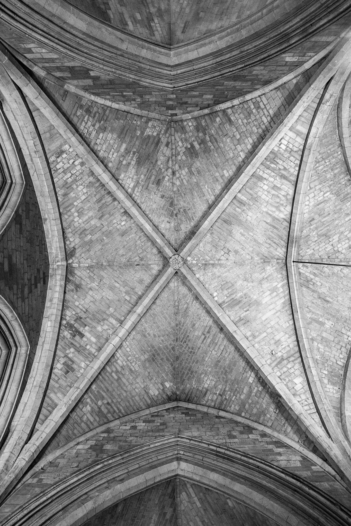 Winchester Cathedral, founded in 642, in Winchester, Hampshire, England