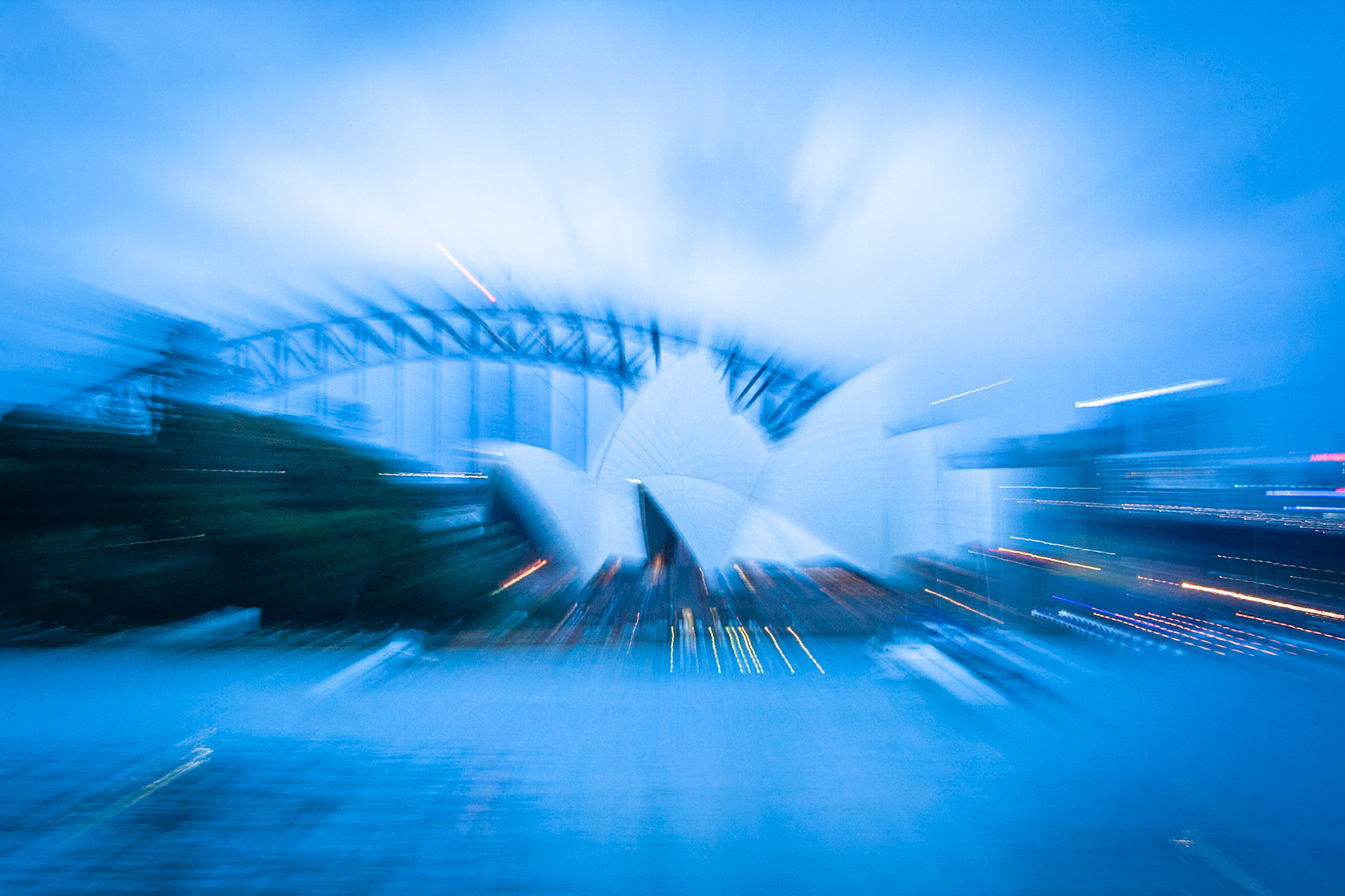 Sydney Opera House abstract, New year 2013
