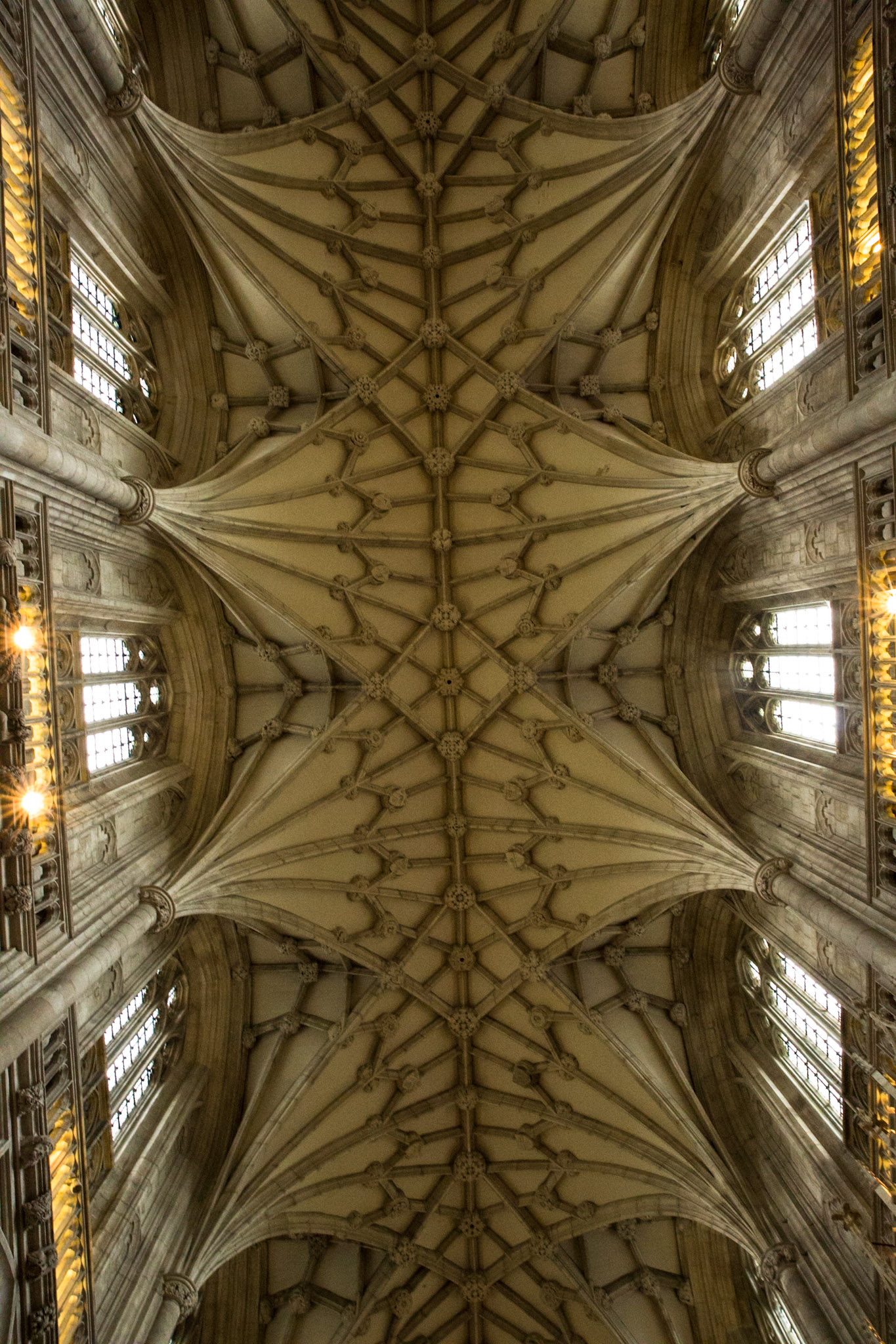 Winchester Cathedral, founded in 642, in Winchester, Hampshire, England