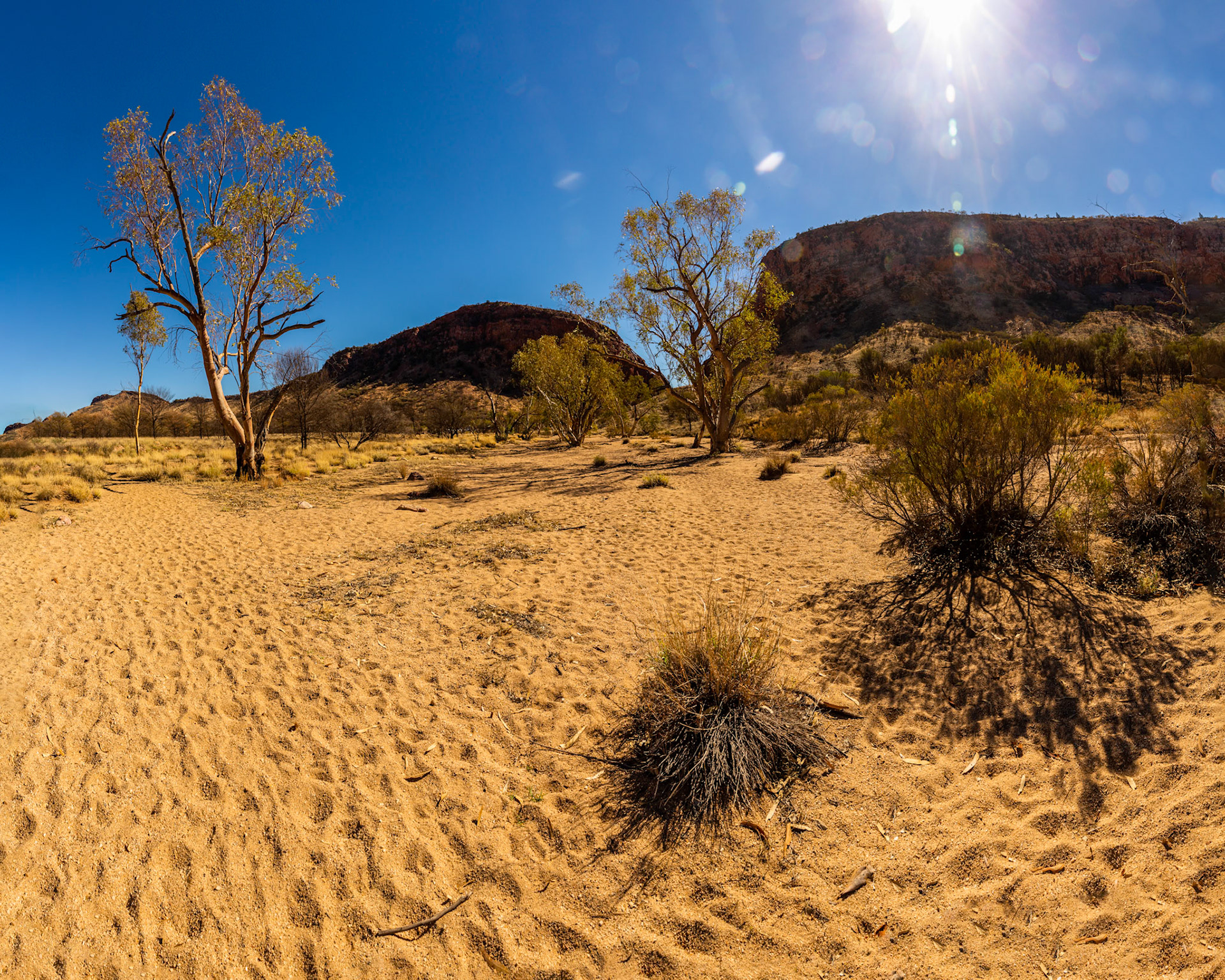 Nick's Camp to Simpson's Gap, Standley Chasm and lookout, Larapinta Trail, Northern Territory, Australia