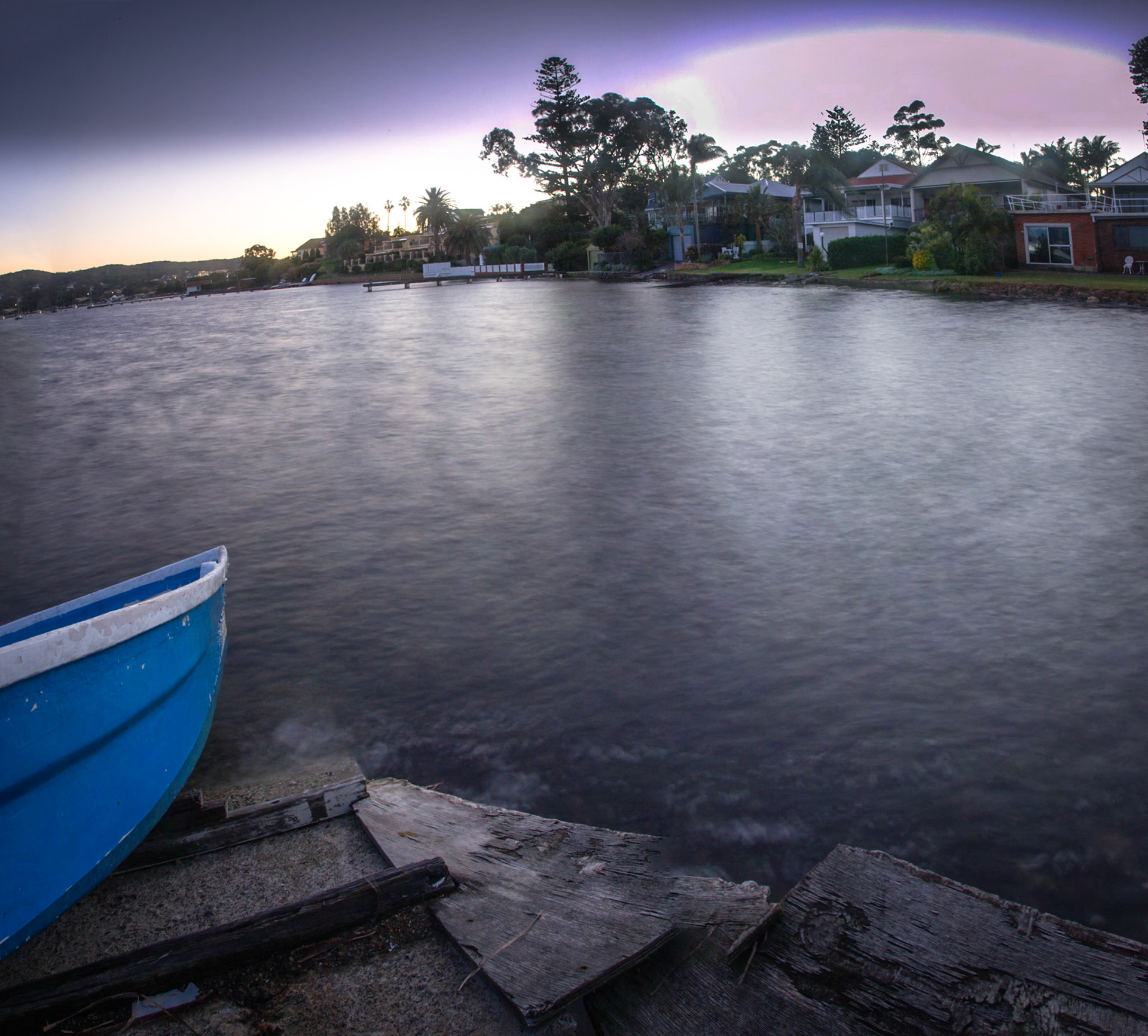 Panorama taken at Belmont Lake Macquarie.