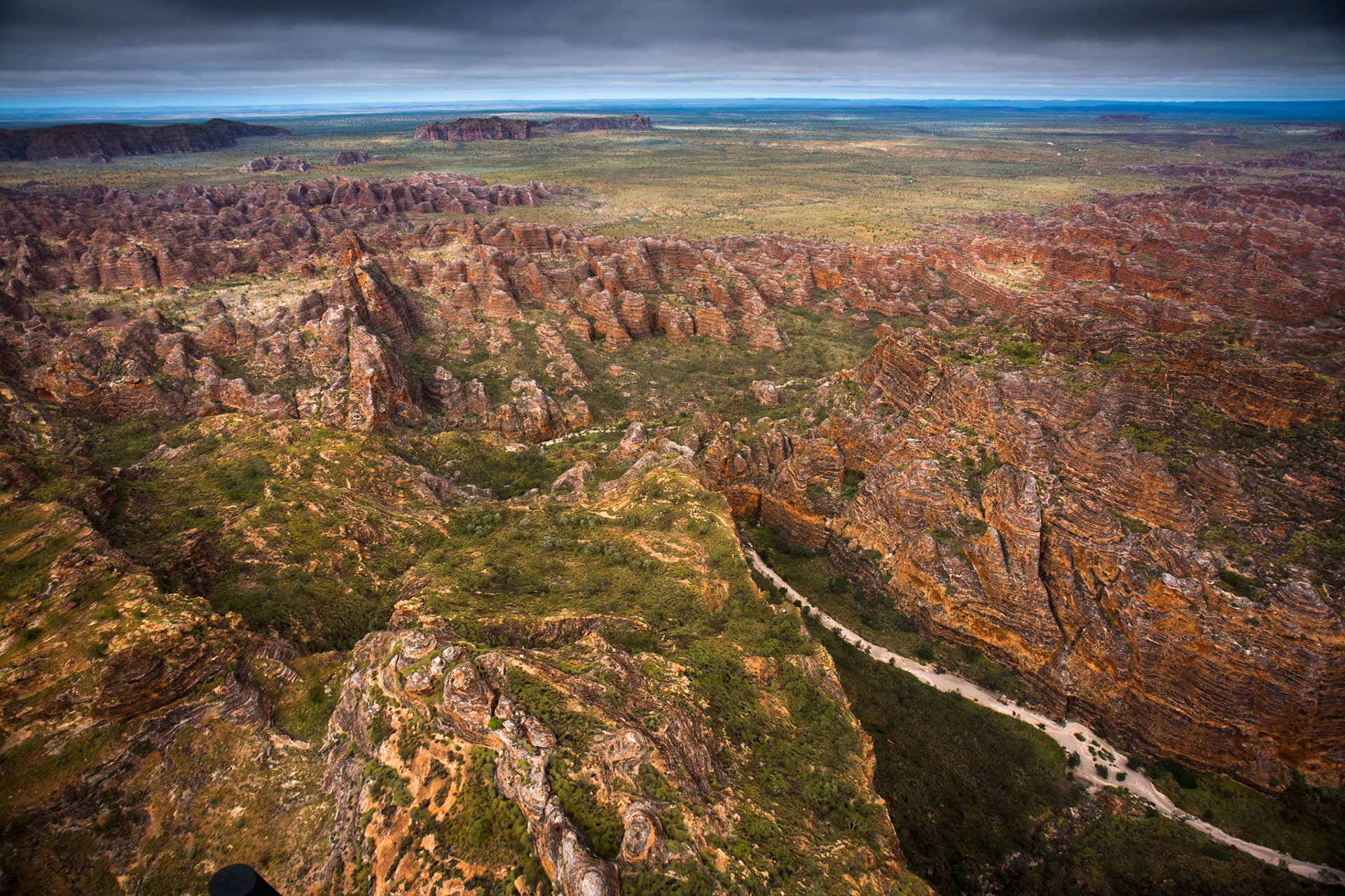 Aerial view, the Bungle Bungles, West Australia