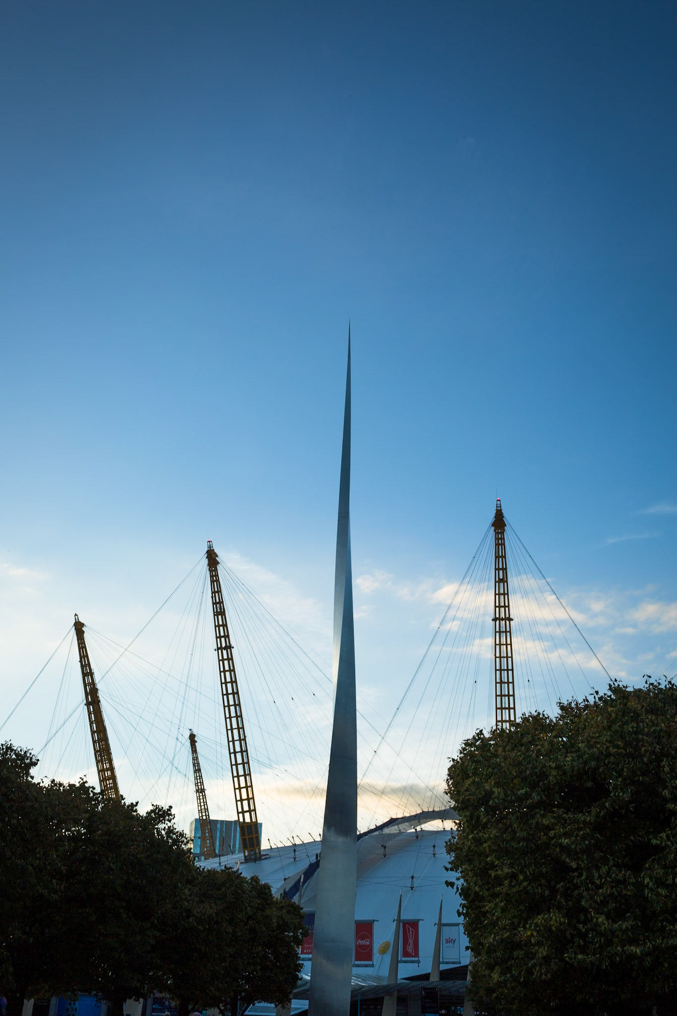 Spike sculpture outside the Millennium Dome,  Greenwich Peninsula, South East London