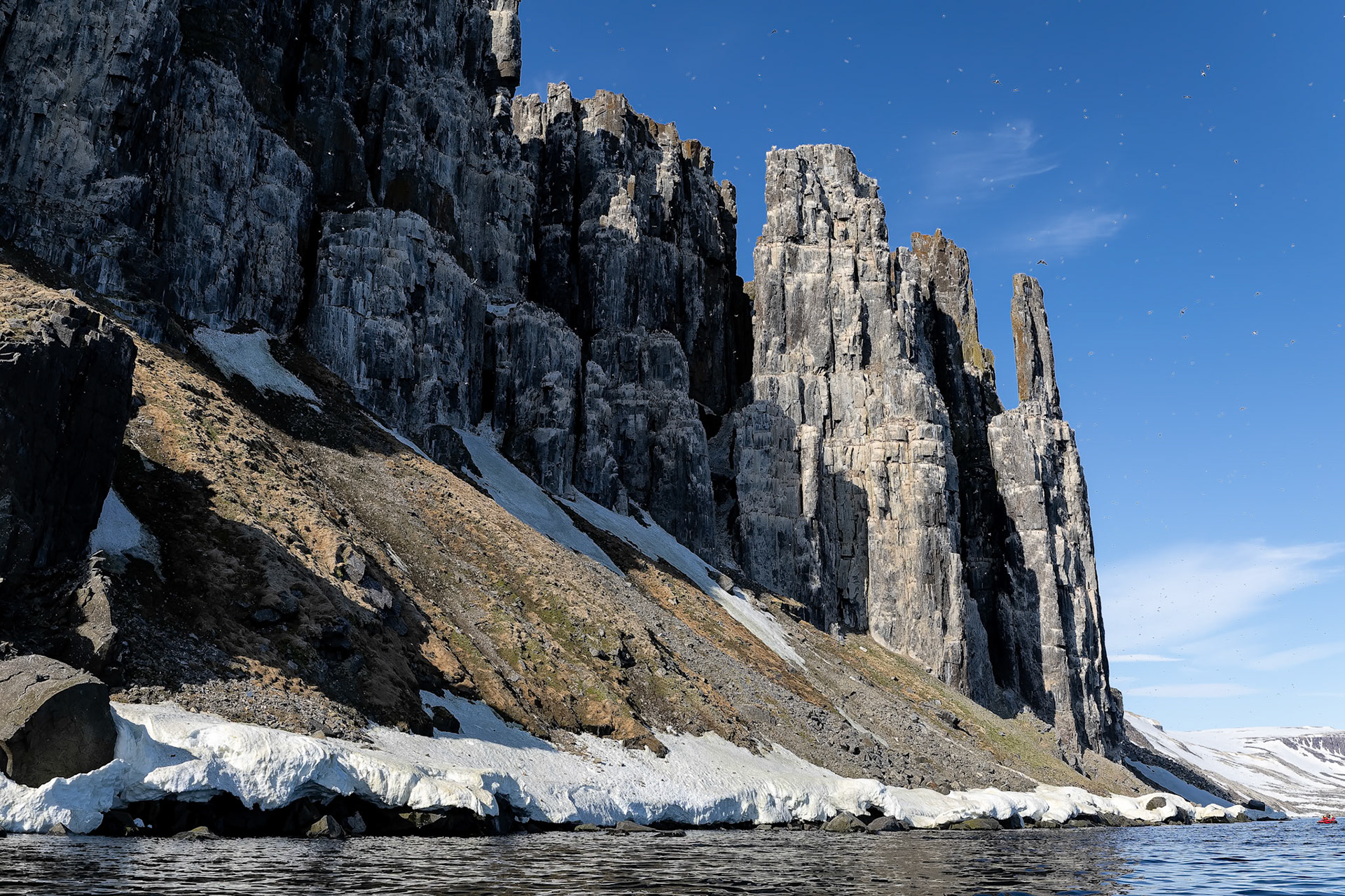 Landscape, Alkefjettet, Svalbard, Norway
