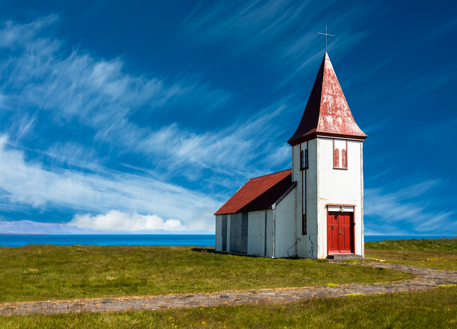 Church, Hellnar, Snæfellsnes, Iceland