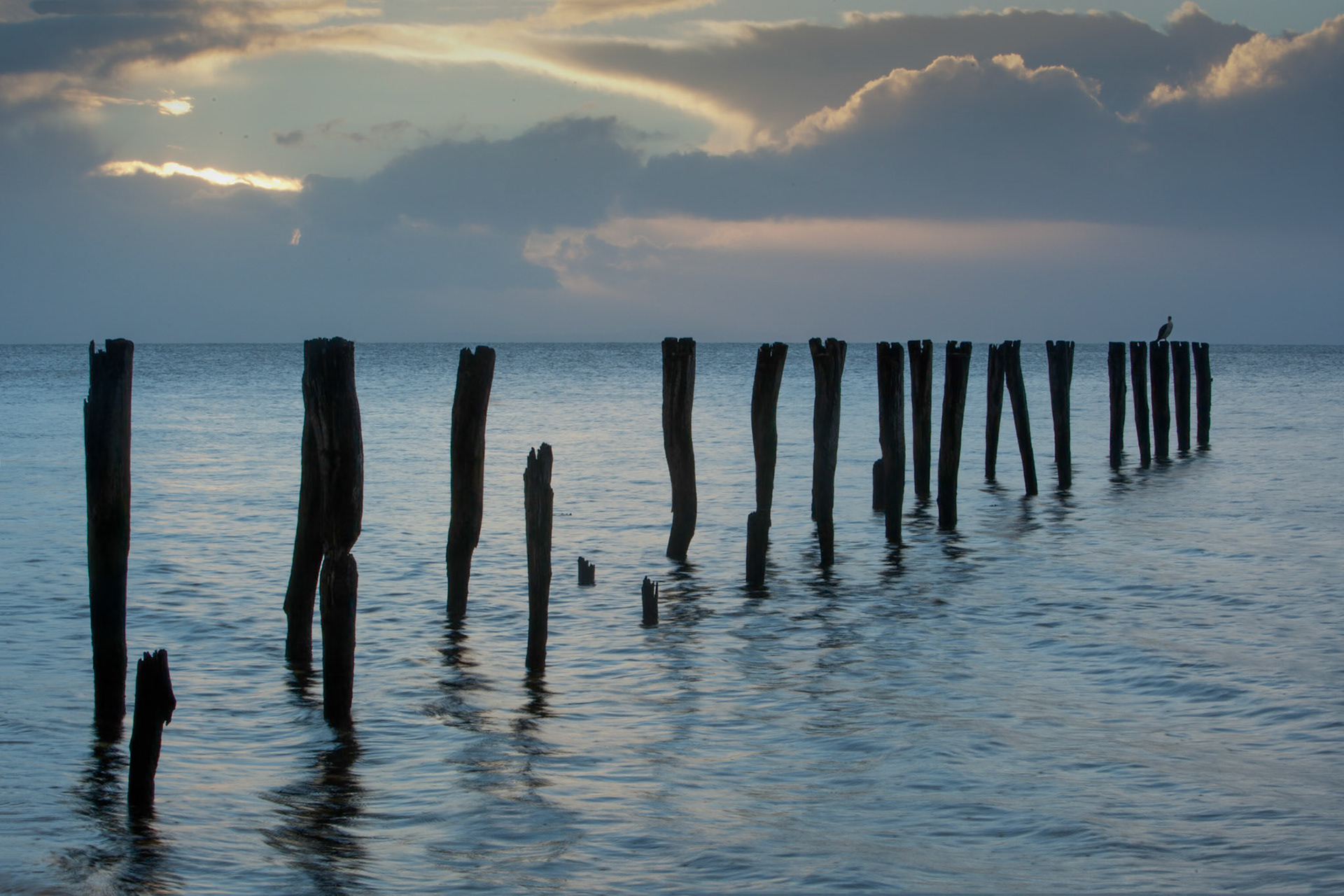 Old pier, Reeves Point, Kangaroo Island at dawn