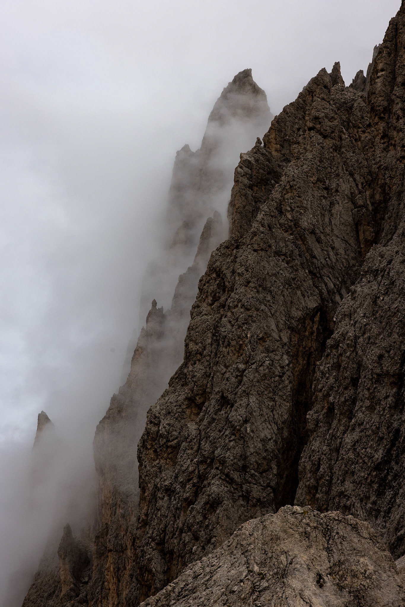 Passo Sella, Sassolungo, Selva di Val Gardena, Dolomites, South Tyrol, Italy