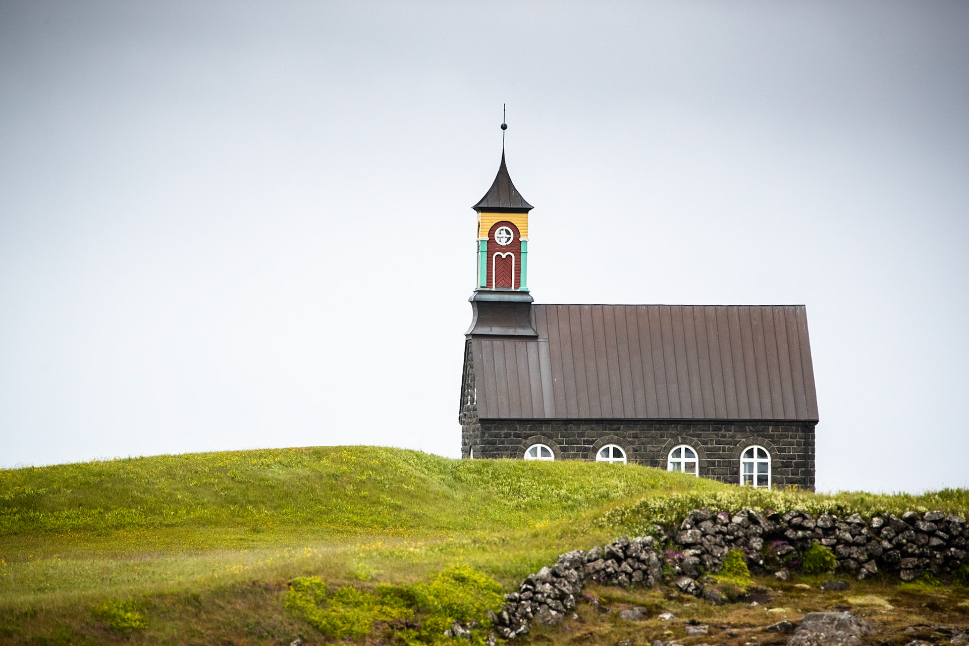 Hvalsneskirkja Church 1887, Sandgerði, Reykjanes Peninsula, Iceland