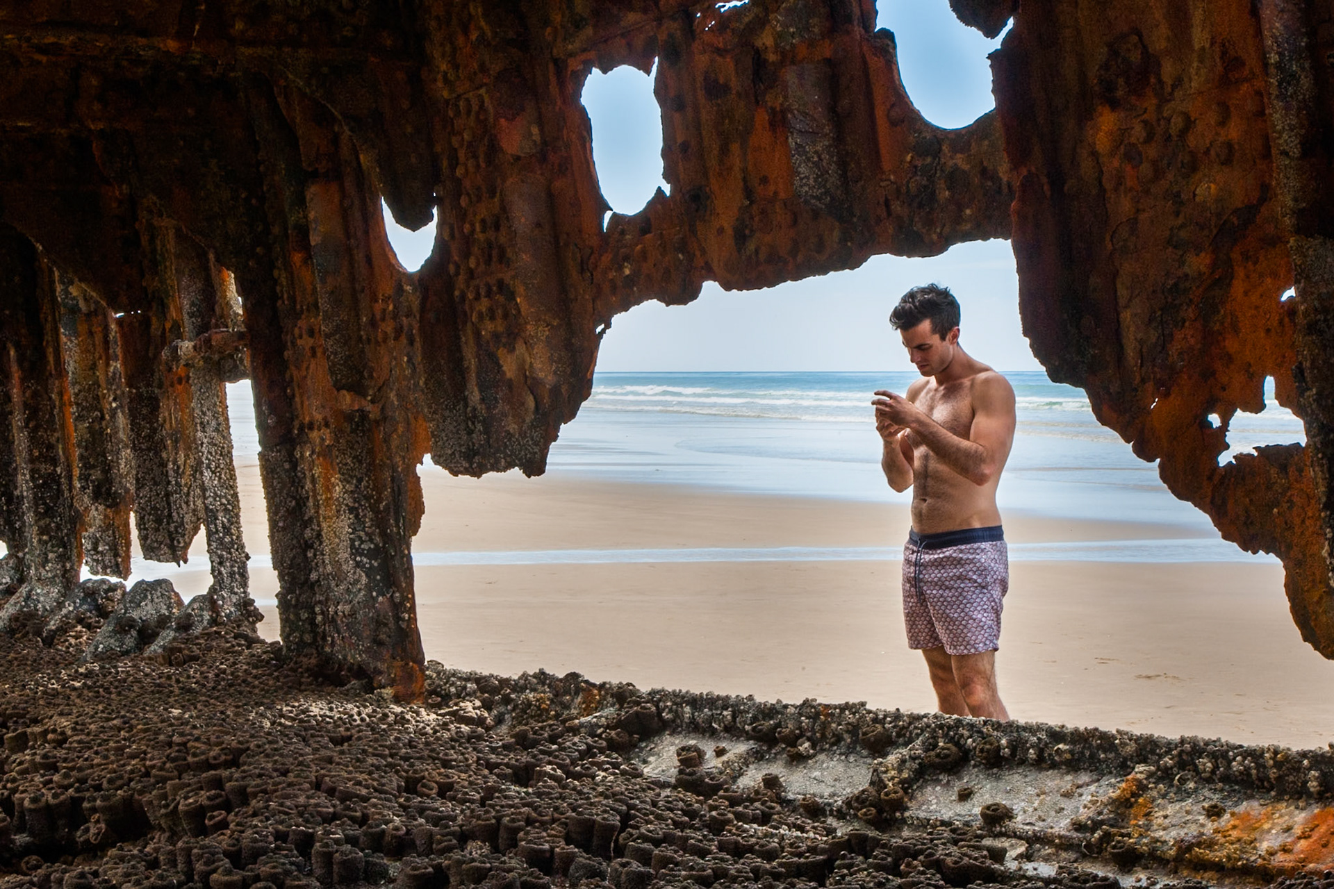 Maheno wreck, Fraser Island, Queensland, Australia