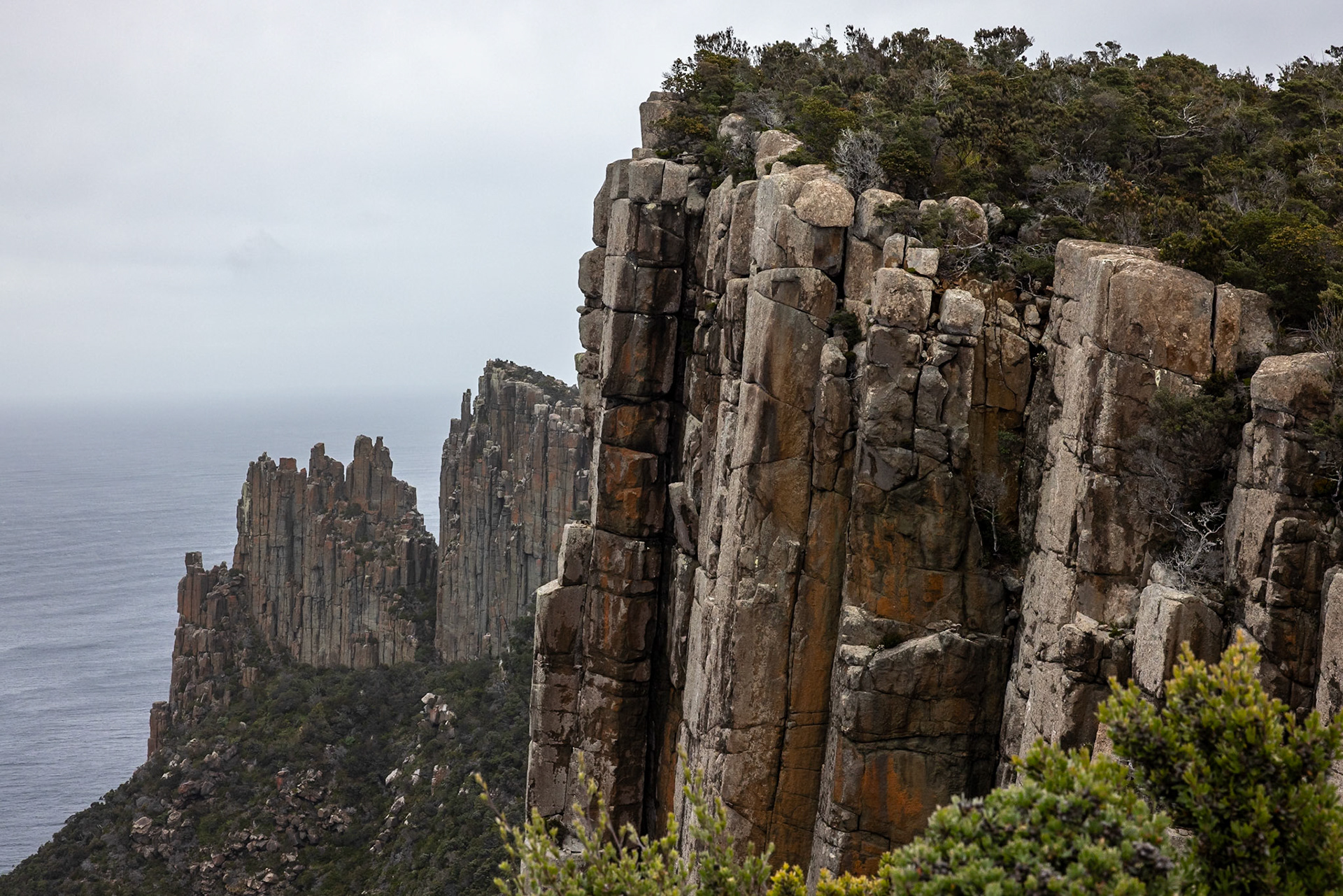 Three Capes Track, Cape Pillar Lodge to Cape Pillar and return, Tasmania