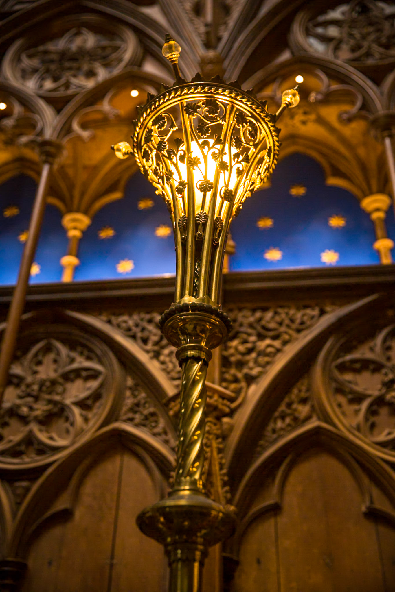 Winchester Cathedral, founded in 642, in Winchester, Hampshire, England