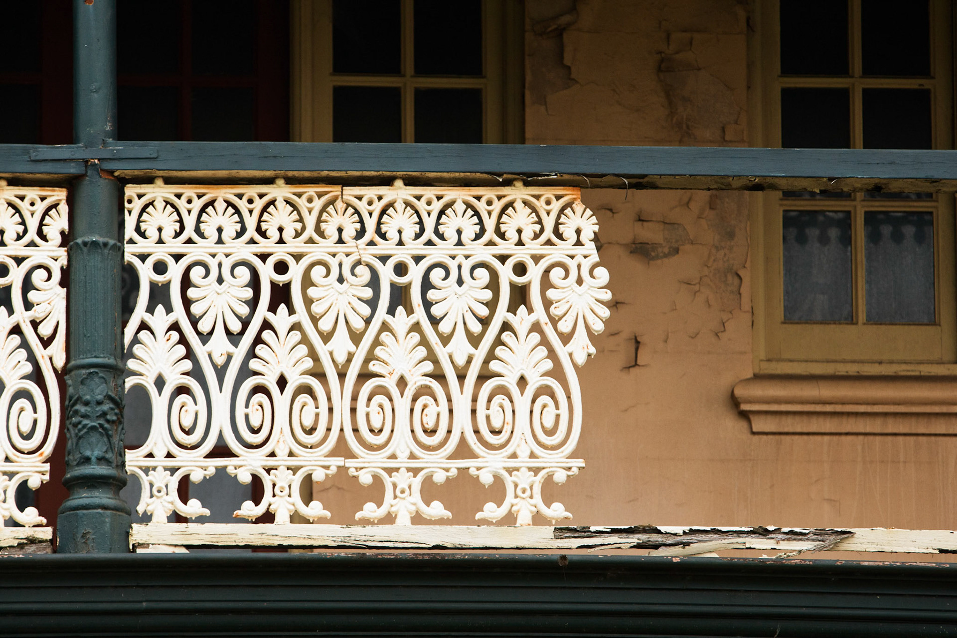 Brocken bannister of the Toronto Hotel. Hotel is about to undergo renovations.