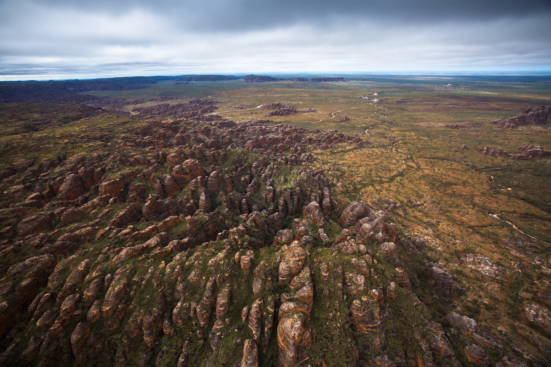 Aerial view, the Bungle Bungles, West Australia