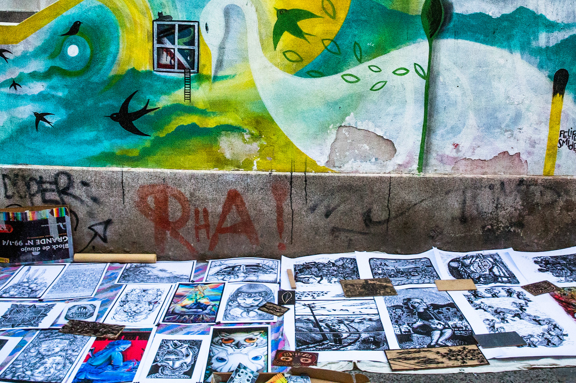 Street art, Valparaiso, Chile