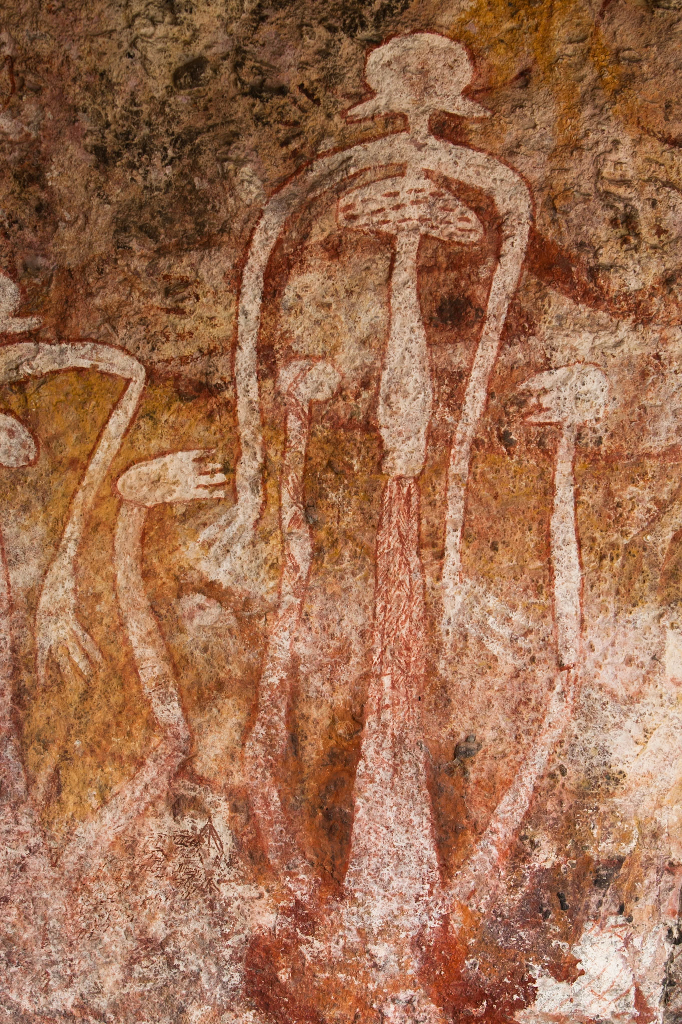 Rock-art figures, Mount Borradale, Arnhemland, Northern Territory