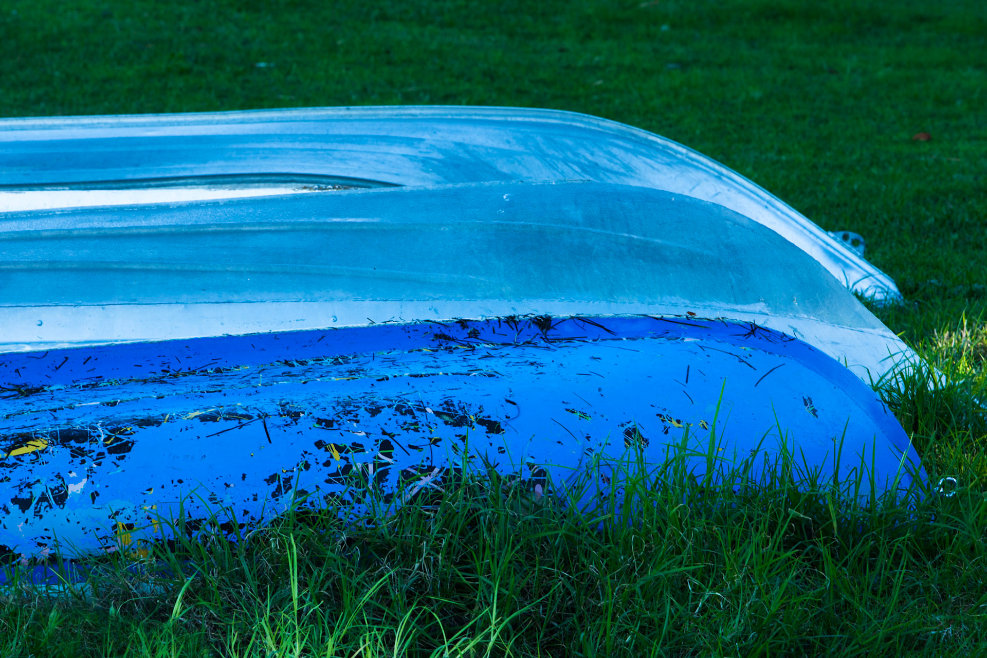 Abstract patterns of upturned boats, Belmont (or was it Warner Bay), Lake Macquarie