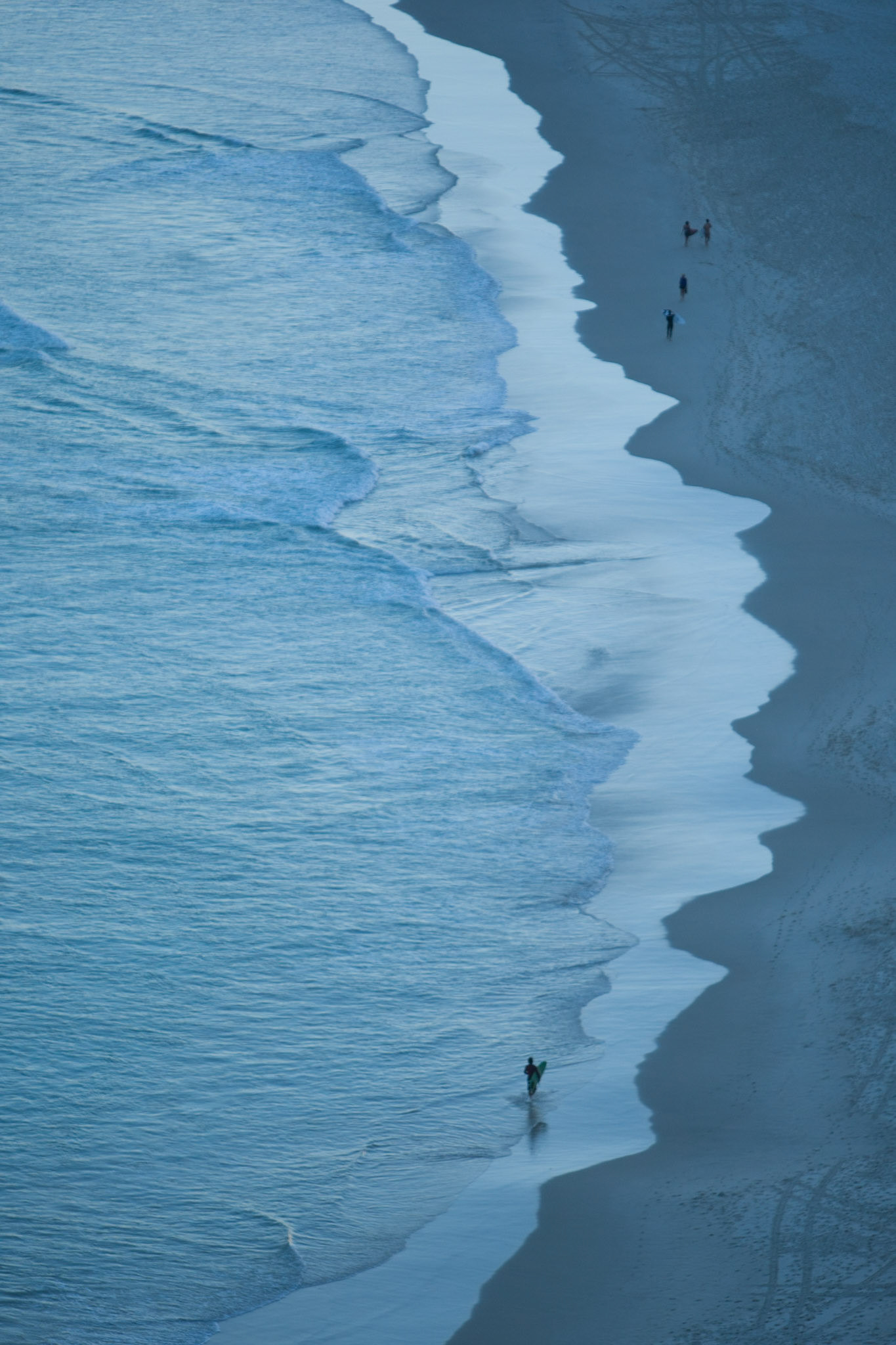 Lone surfer, Tallow beach, Byron Bay, New South Wales