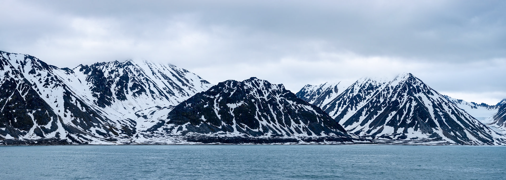 Landscape, Magdelena Fjord, Svalbard, Norway