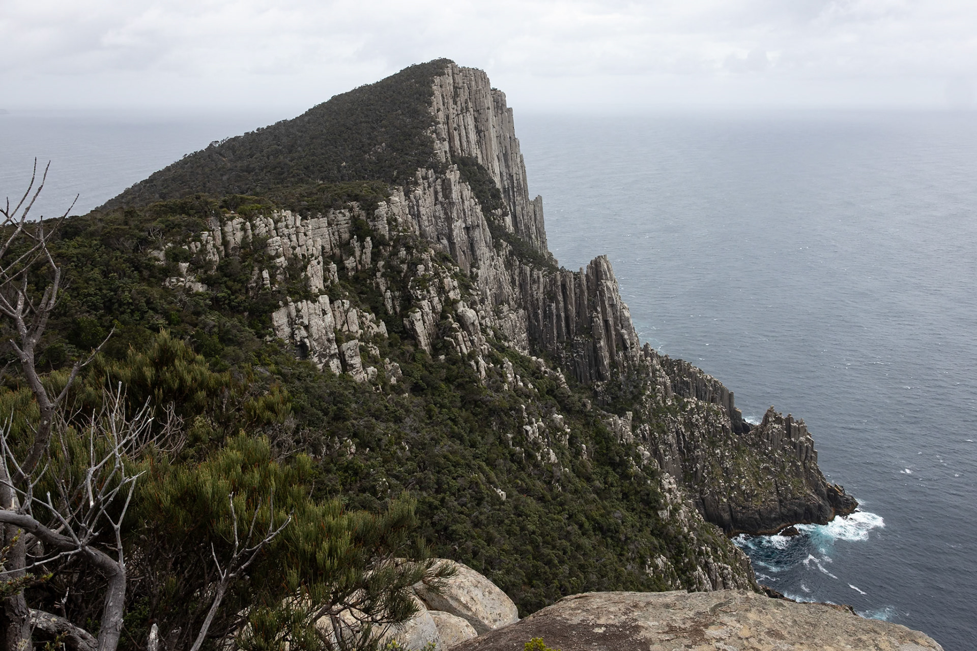 Three Capes Track, Cape Pillar Lodge to Cape Pillar and return, Tasmania