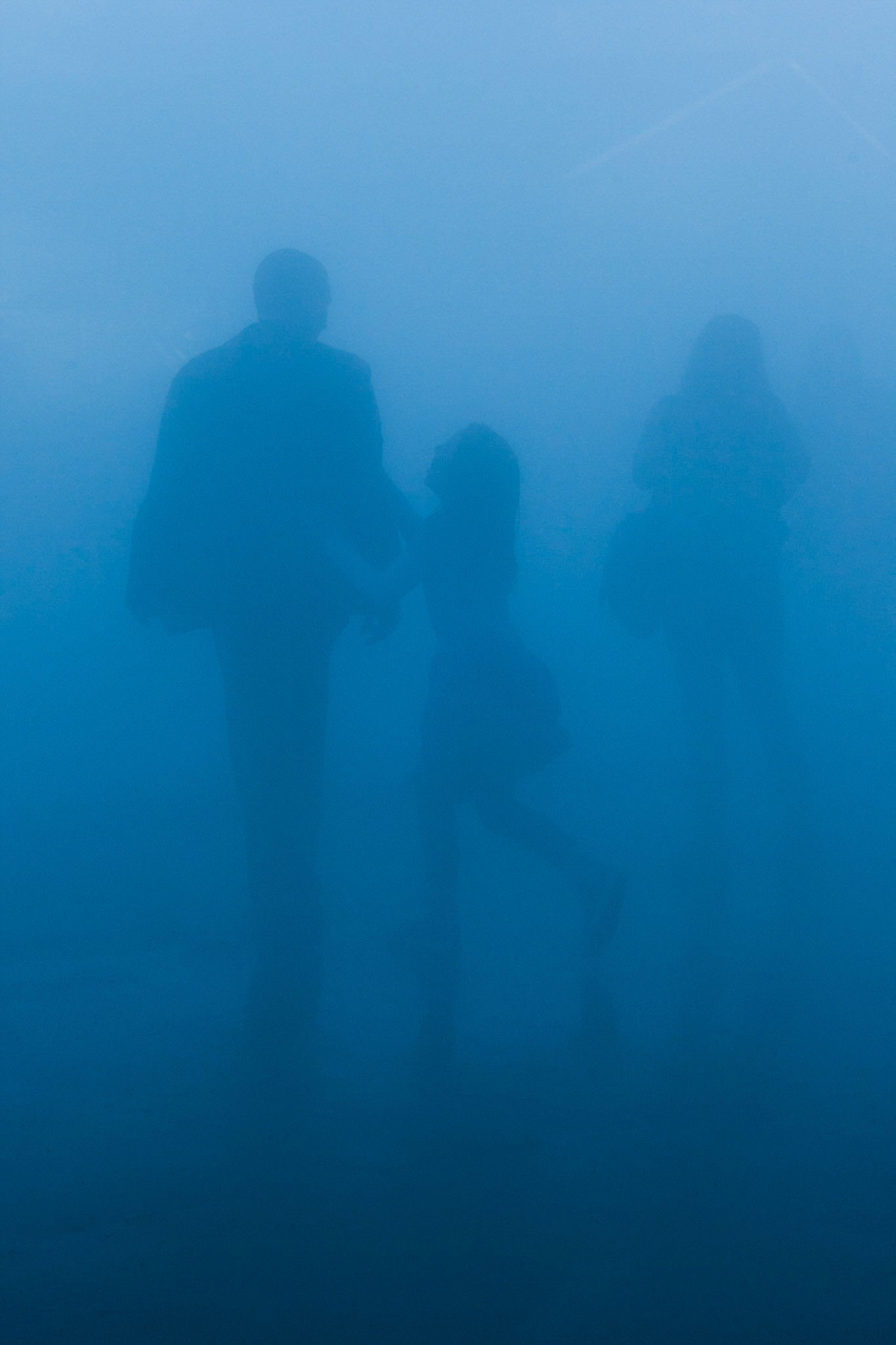 Mist created for an artwork during the Biennale, on Cockatoo Island, Sydney, Australia