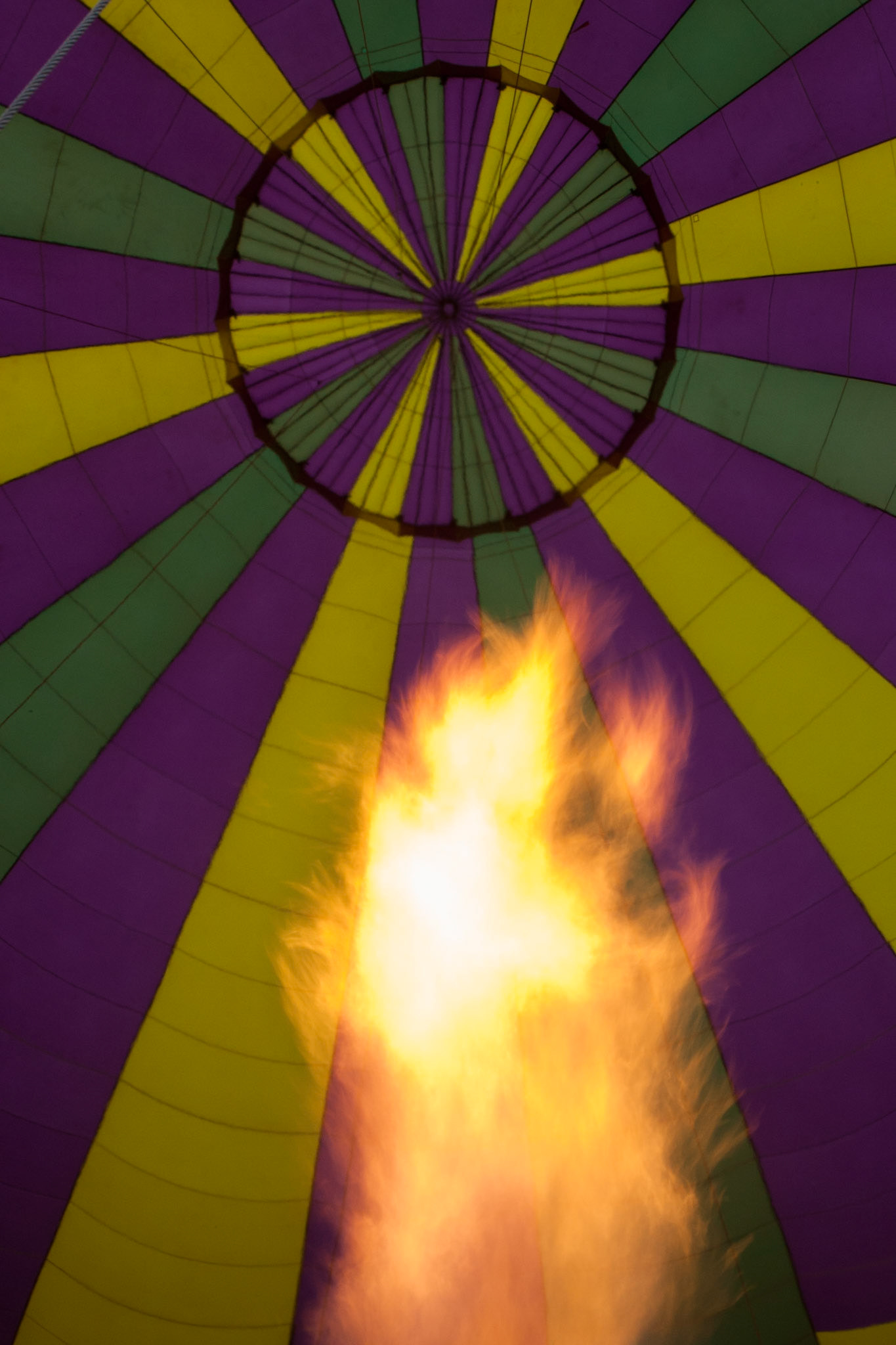 Hot air balloon ride in the Hunter Valley, New South Wales.
