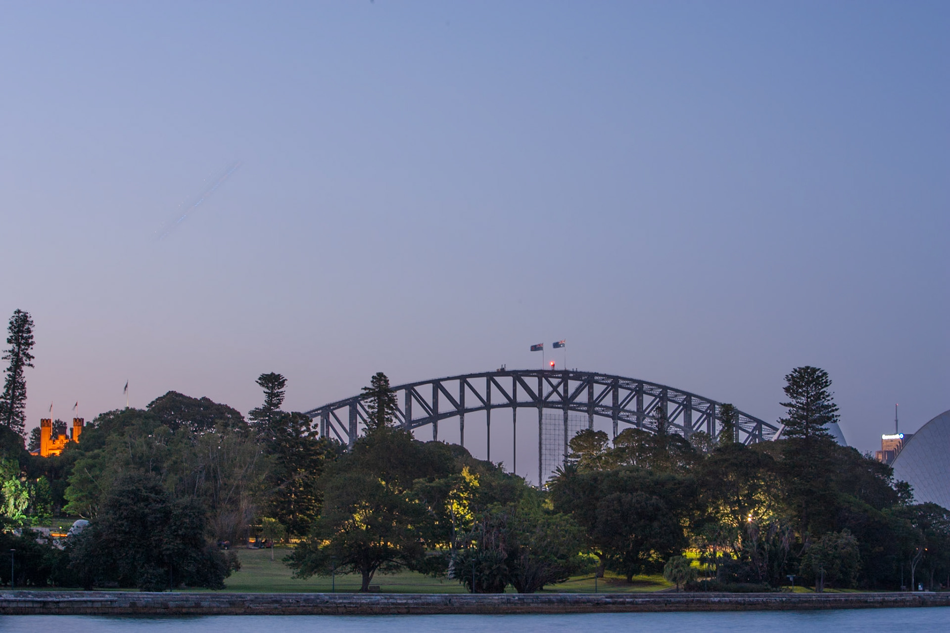Sydney Harbour Bridge, from Farm Cove, National Bortanic Gardens