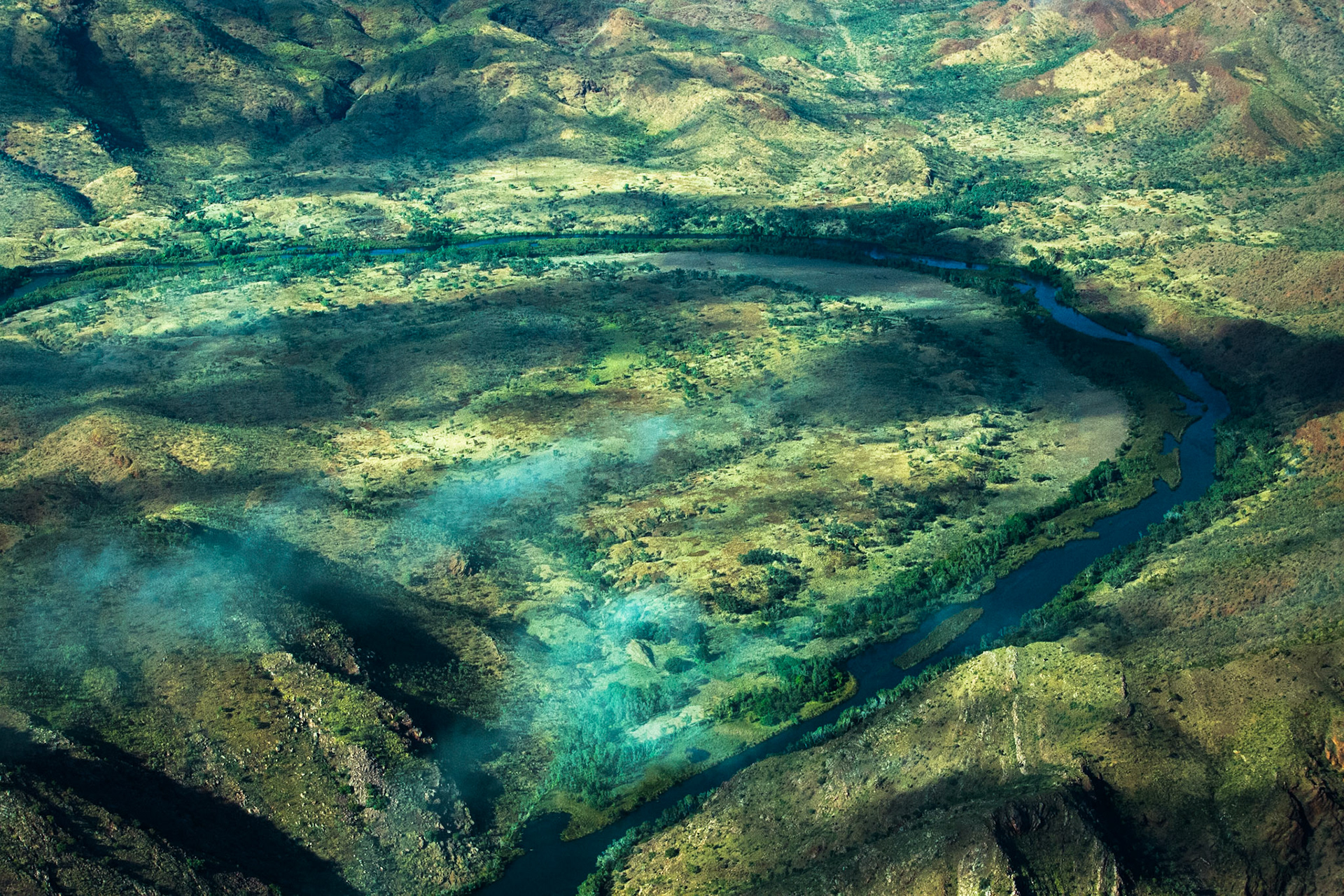 Aerial view, El Questro to the Bungle Bungles, West Australia