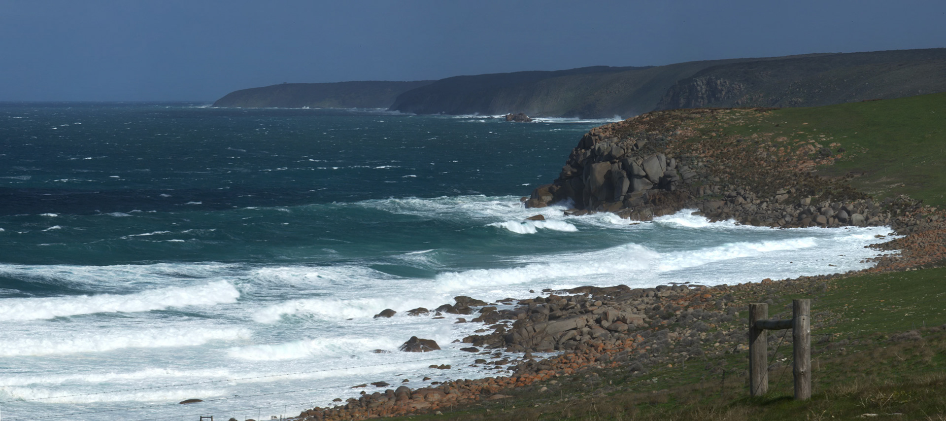 Officiaily the windiest spot in Australia, +50 knot winds at Cape Willoughby, Kangaroo Island