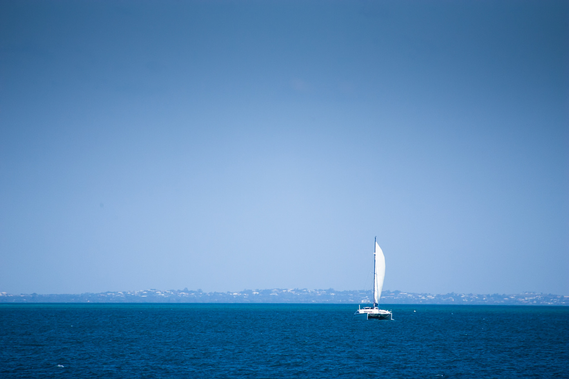 Catamaran, Hervey Bay near Fraser Island, Queeensland