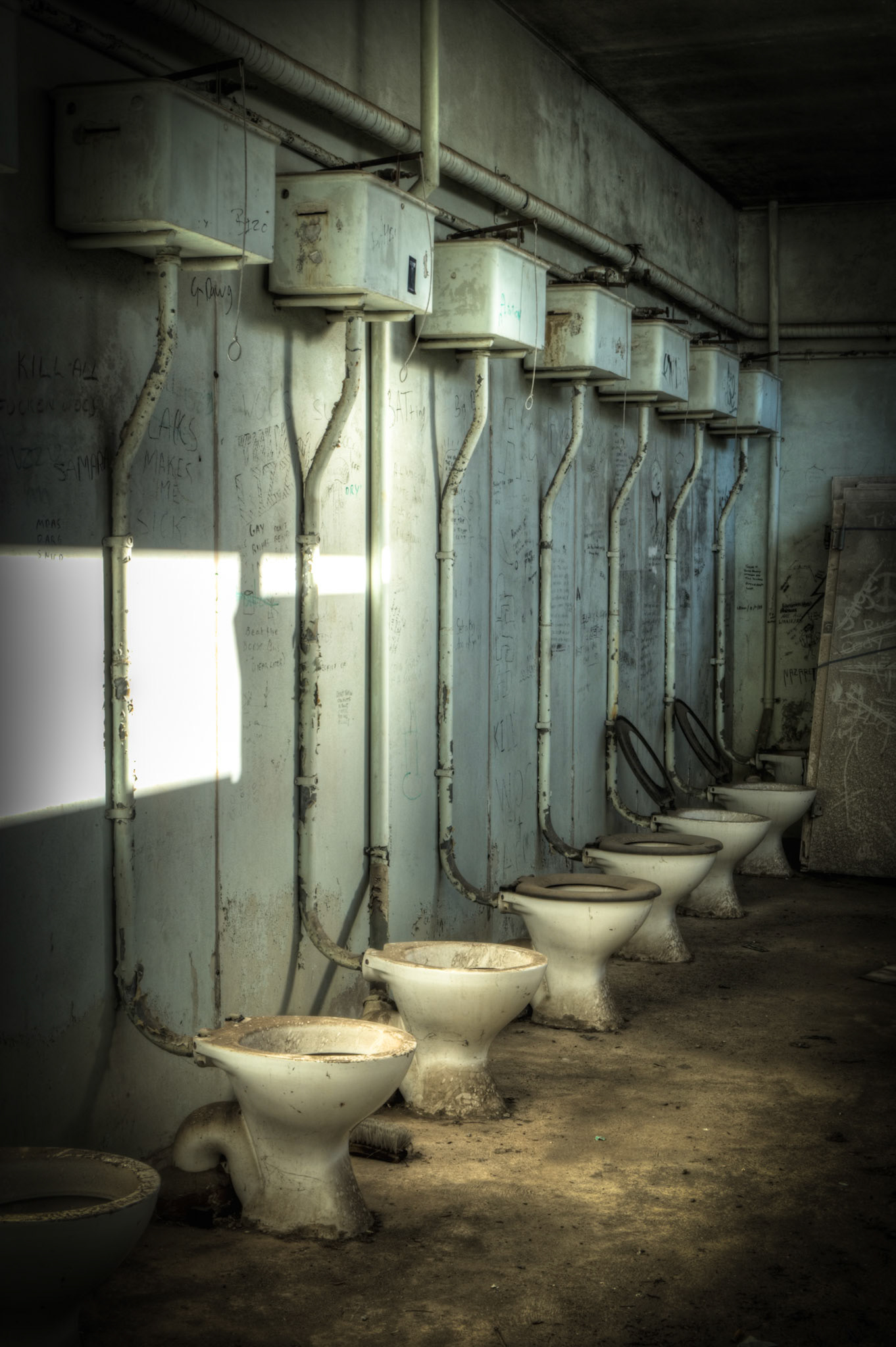World War ll latrines on Cockatoo Island, built 1941