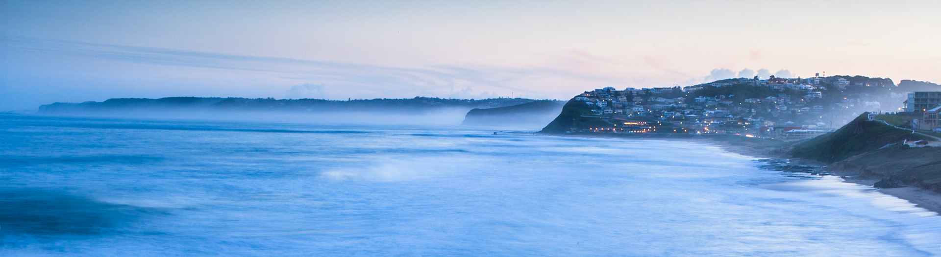 Sunset at Newcastle beach, New South Wales, Australia