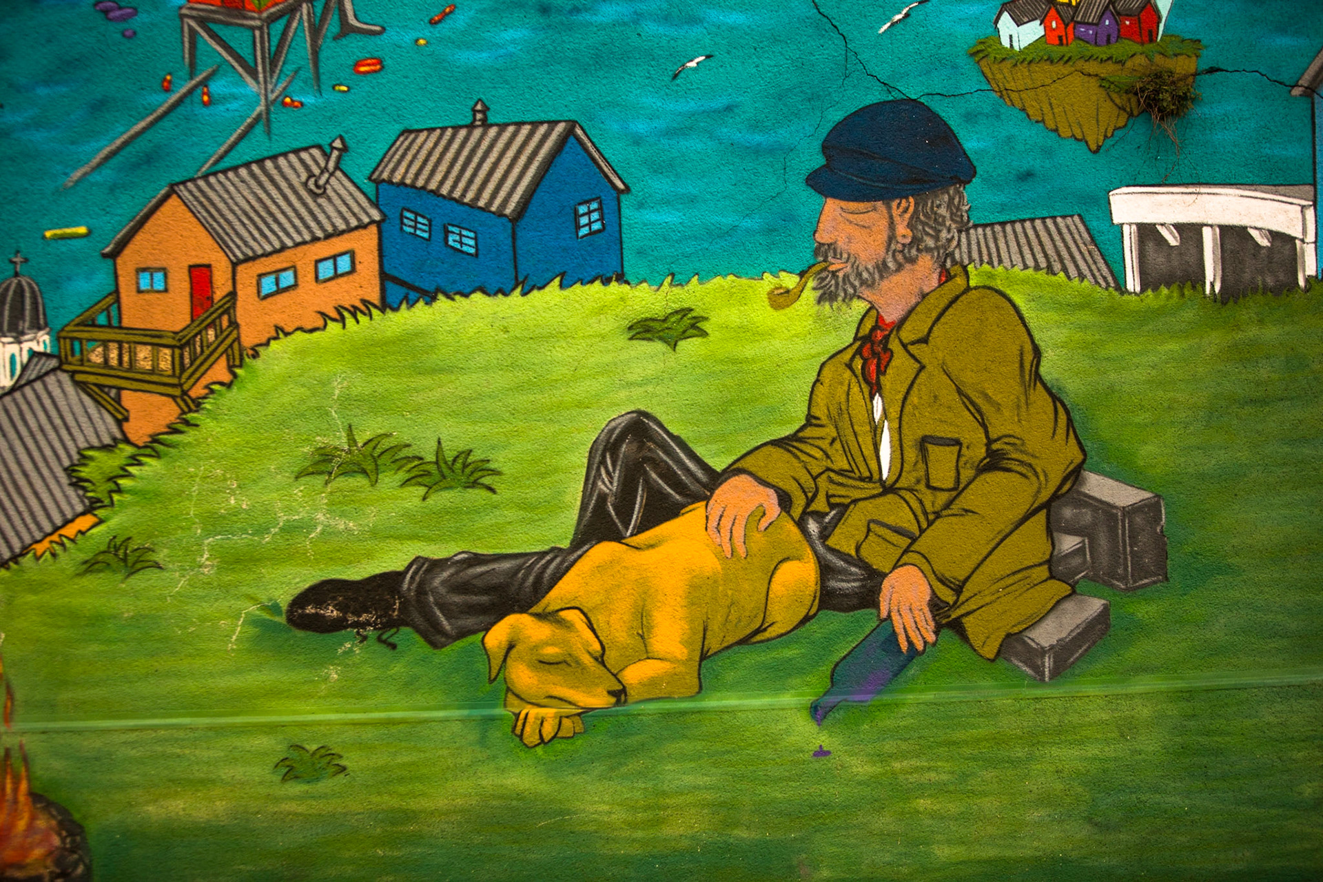 Street art, Valparaiso, Chile