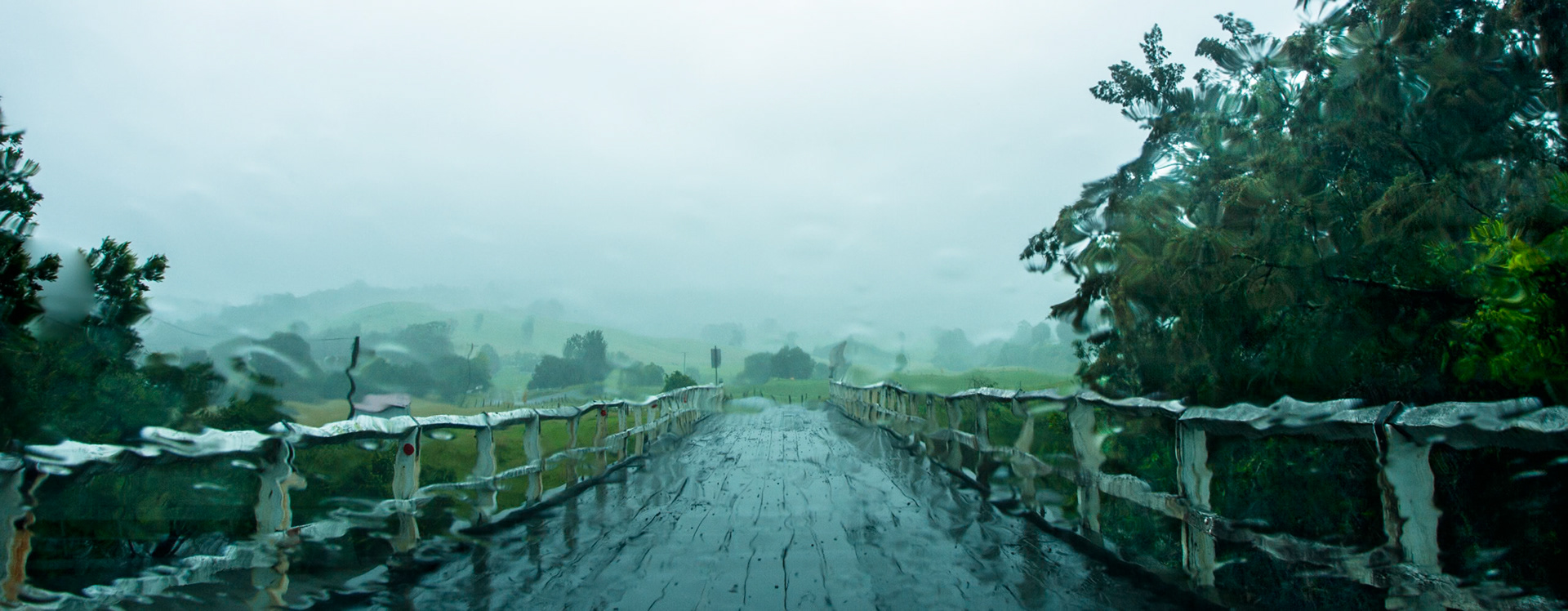 Bridge in the rain, near Barrington Tops National Park, New South Wales