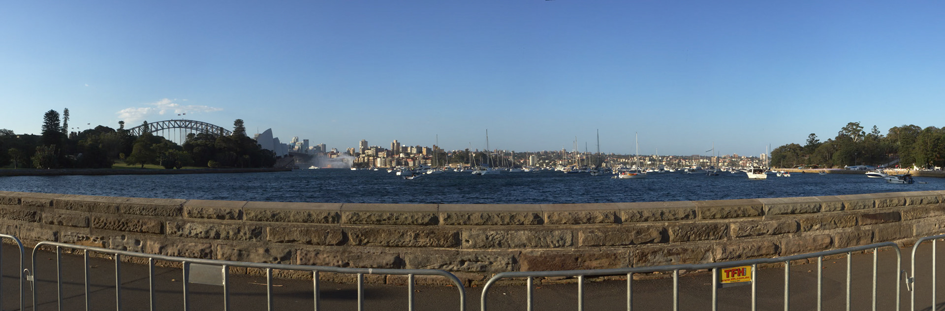 Farm cove panorama, new year's eve 2012- Sydney