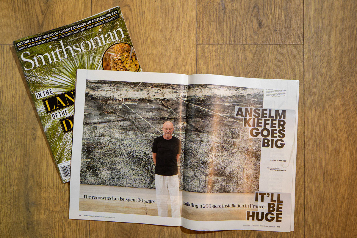 Reportage sur Anselm Kiefer pour Smithsonian Magazine
