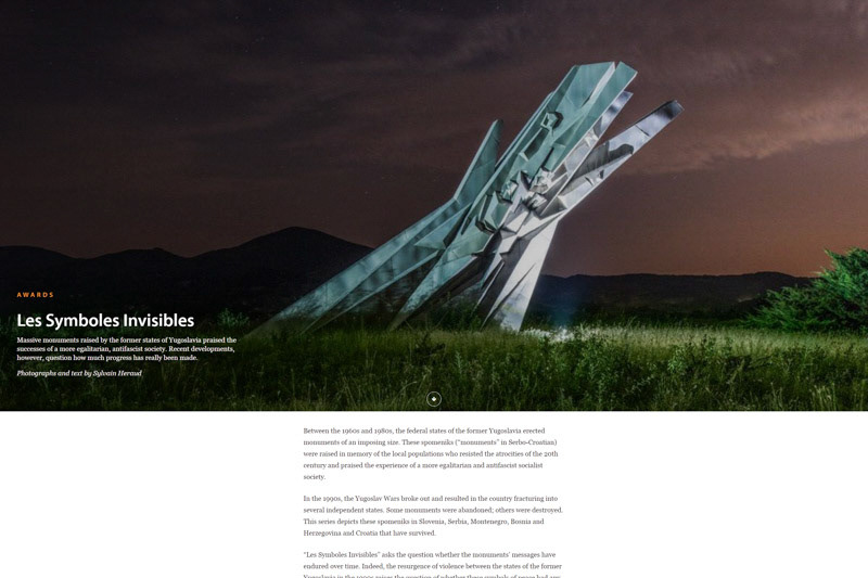 Lens Culture - Exposure Awards 2017 - Les Symboles invisibles sont dans les séries finalistes du prix Exposure Awards de LensCulture.