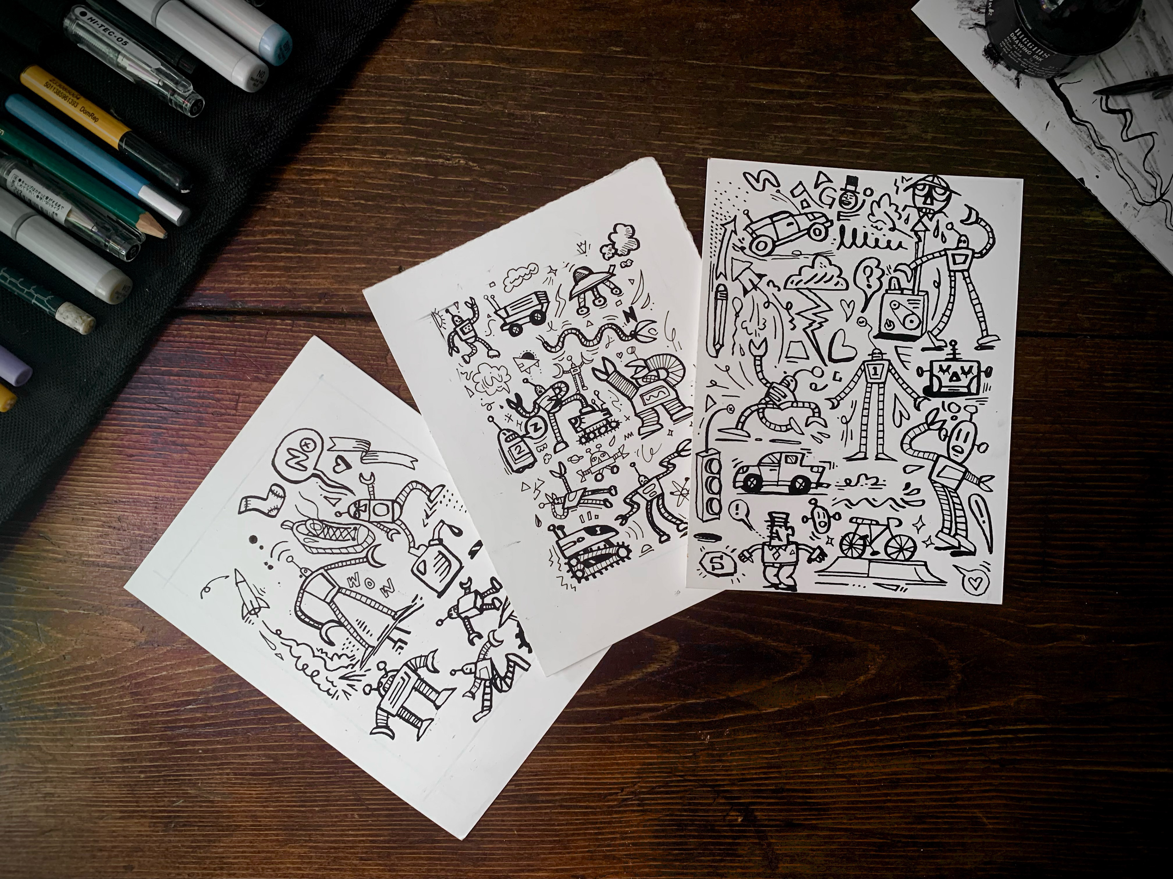 Sketchbook Art | India Ink