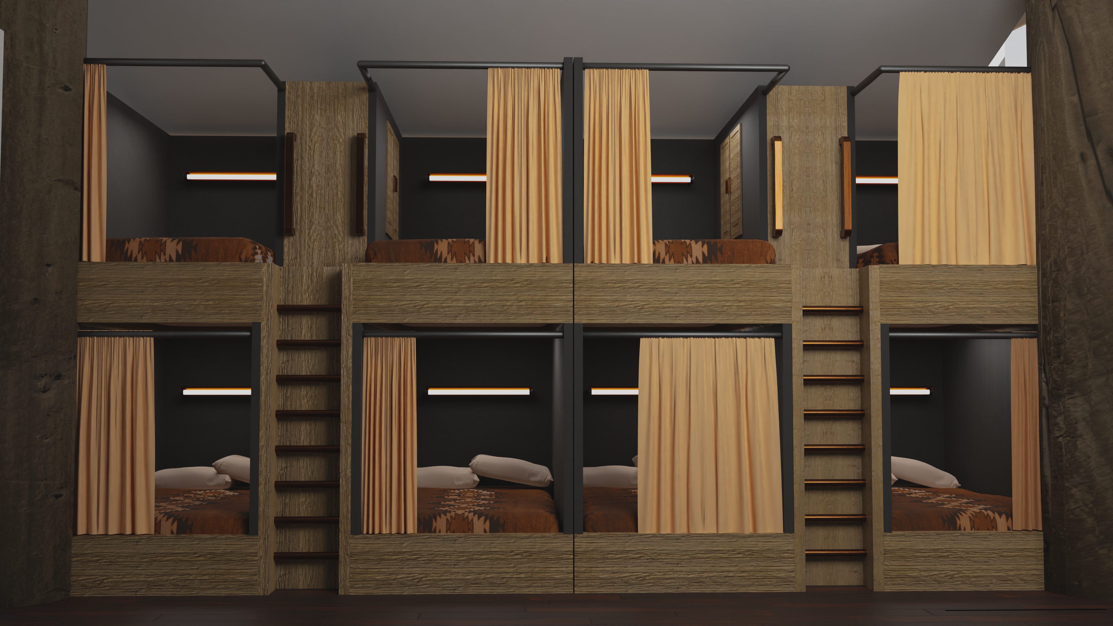 The pods make it easy for solo travelers to find a place to stay and have privacy.