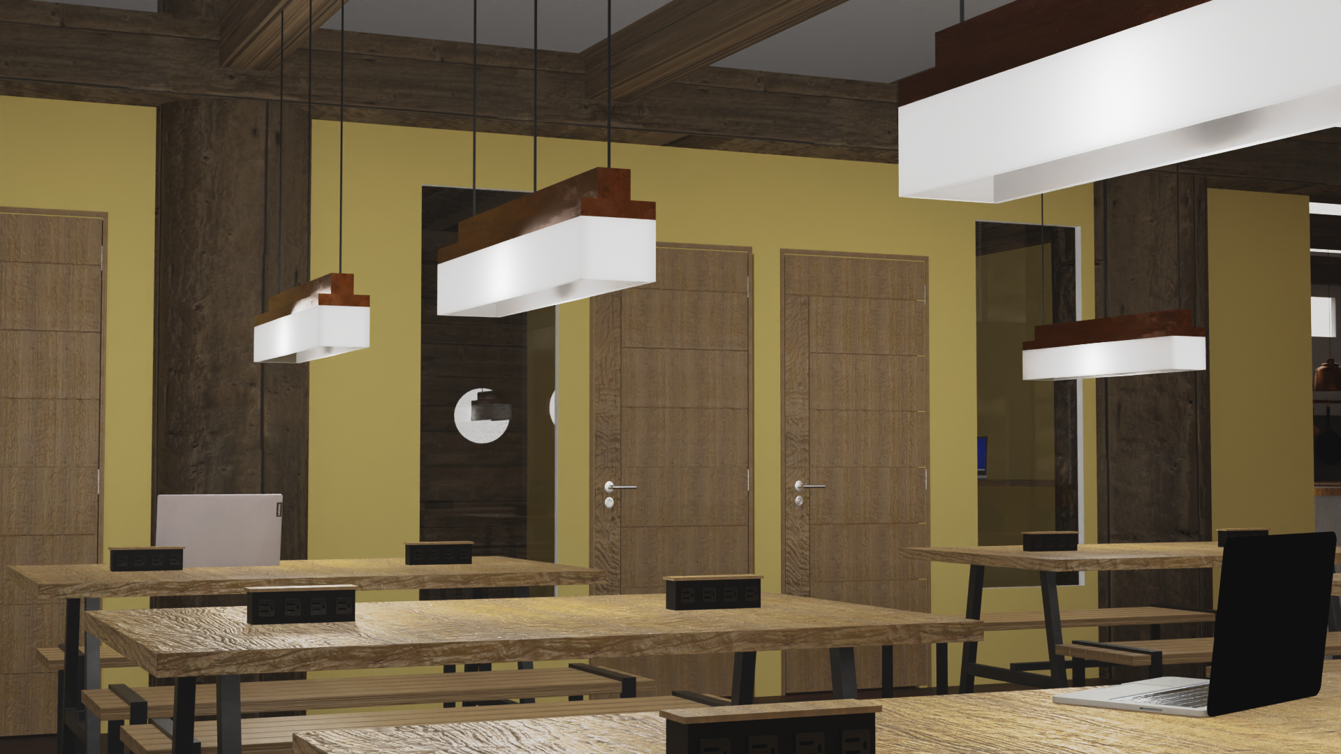 Privacy booths allow employees to take a secure call or work on confidential information.
