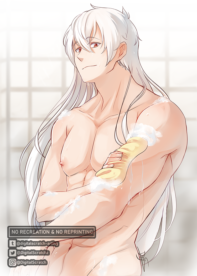 Digital Scratch - Mystic Messenger- Showering Zen + Jumin (NSFW-ish)